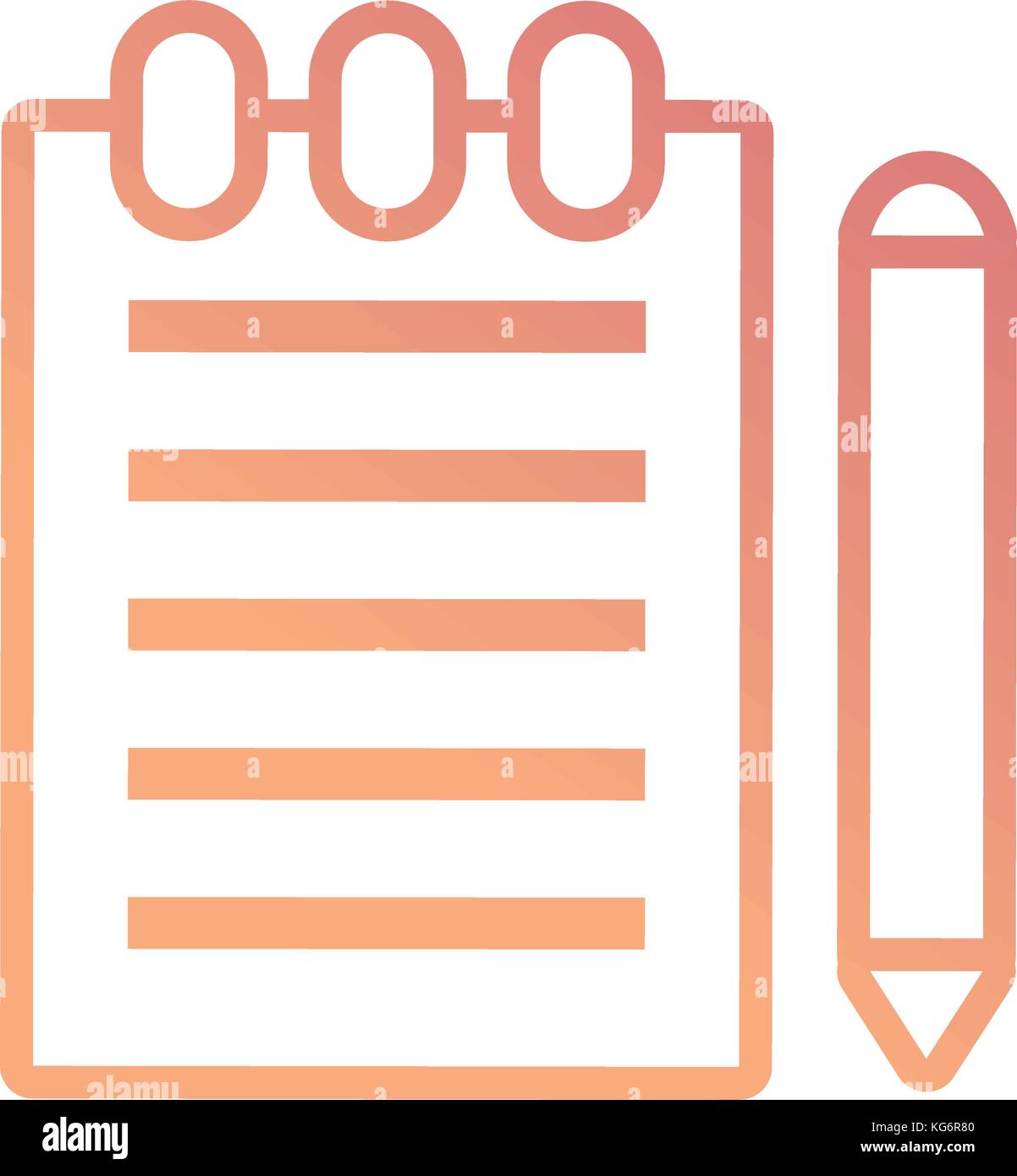 notebook vector illustration Stock Vector Image & Art - Alamy