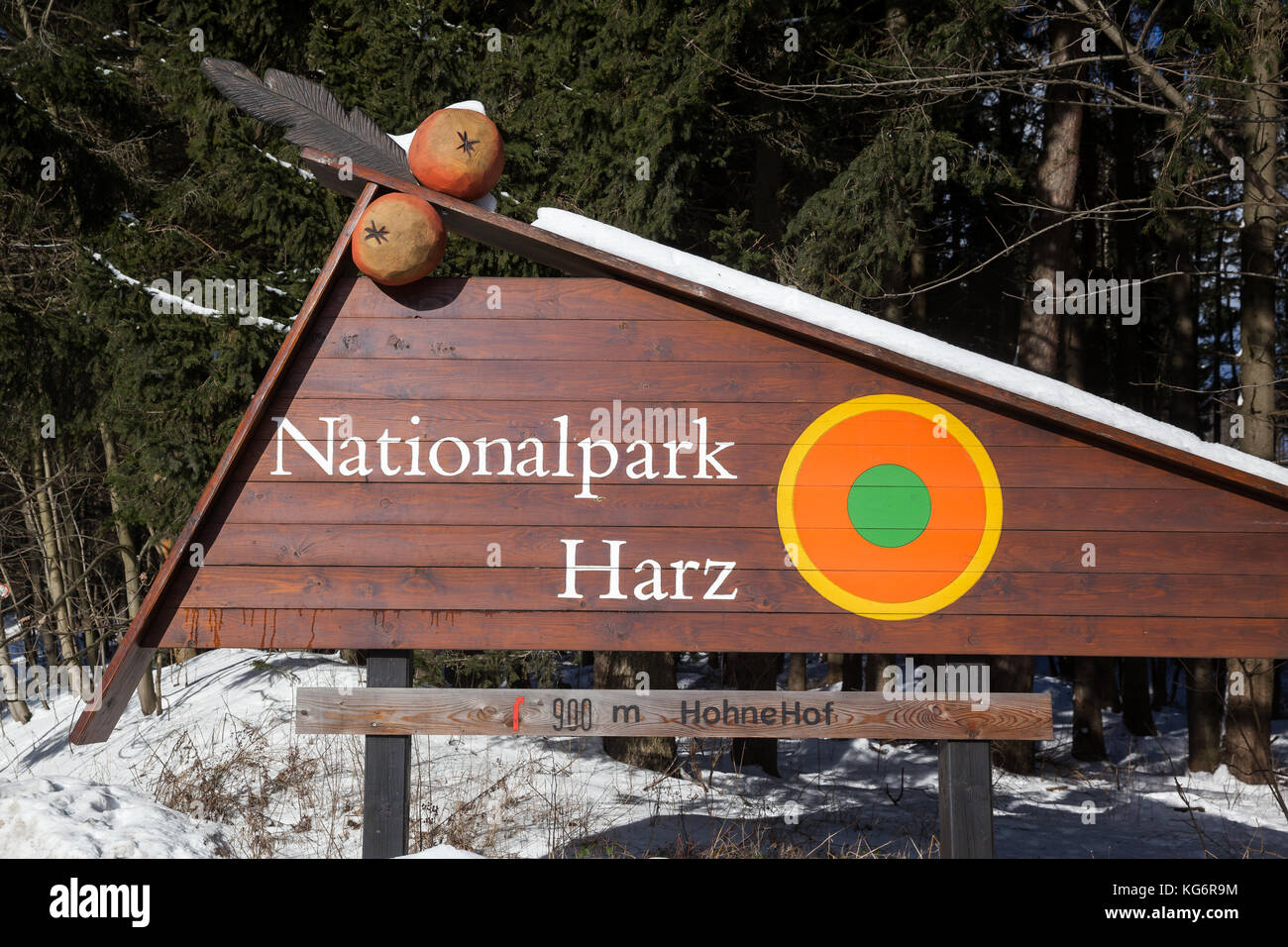 Nationalpark Haus Ranger Station Hohne Hof Stock Photo