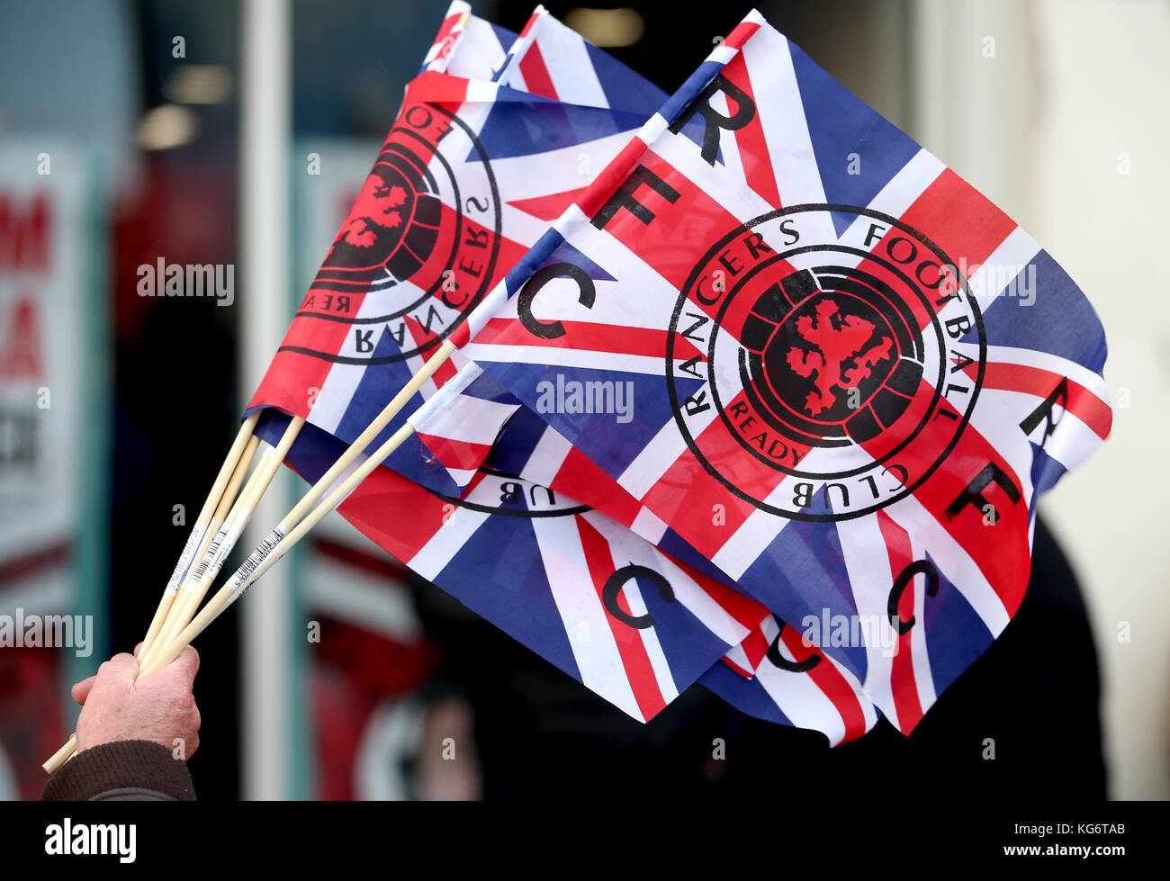 Scottish football flags hires stock photography and images Alamy