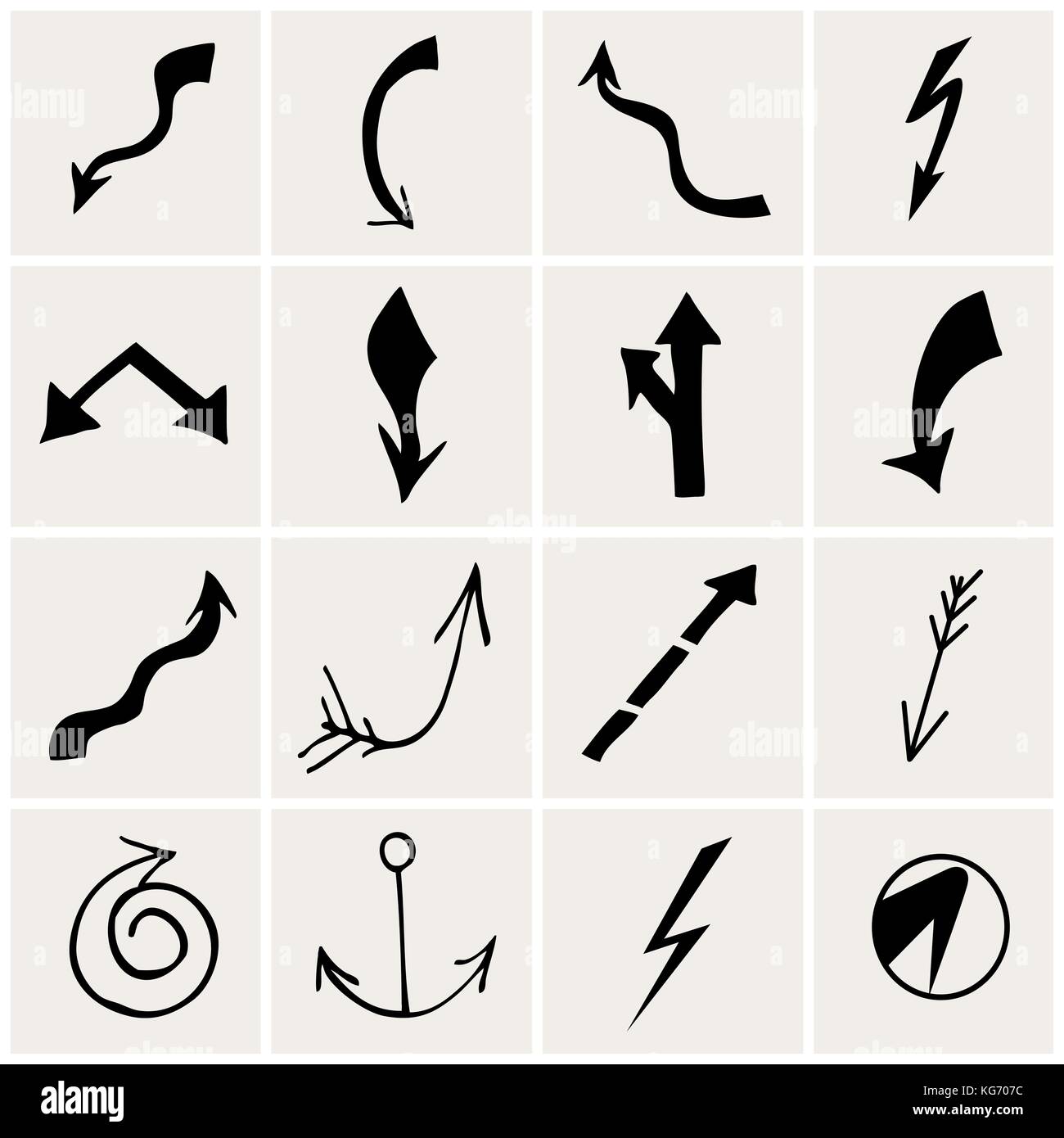 Set of arrows. Vector illustration Stock Vector Image & Art - Alamy