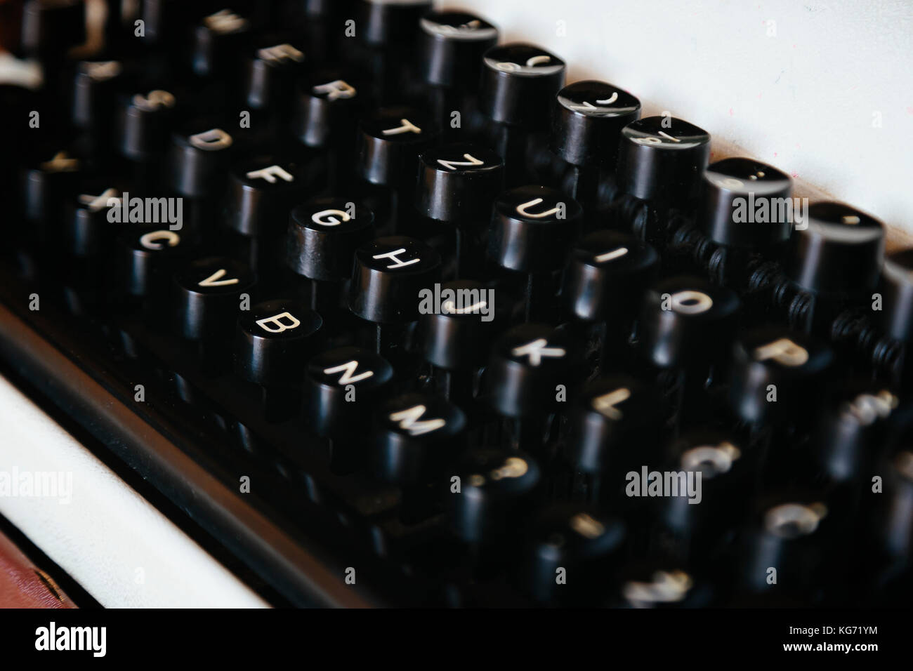 Old typewriter, close up Stock Photo Alamy