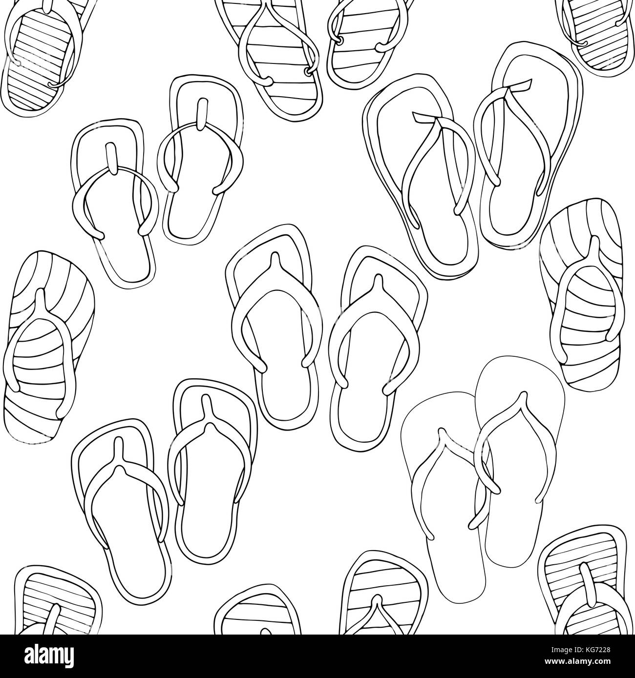 How to Draw Flip-Flops - Easy Drawing Tutorial For Kids