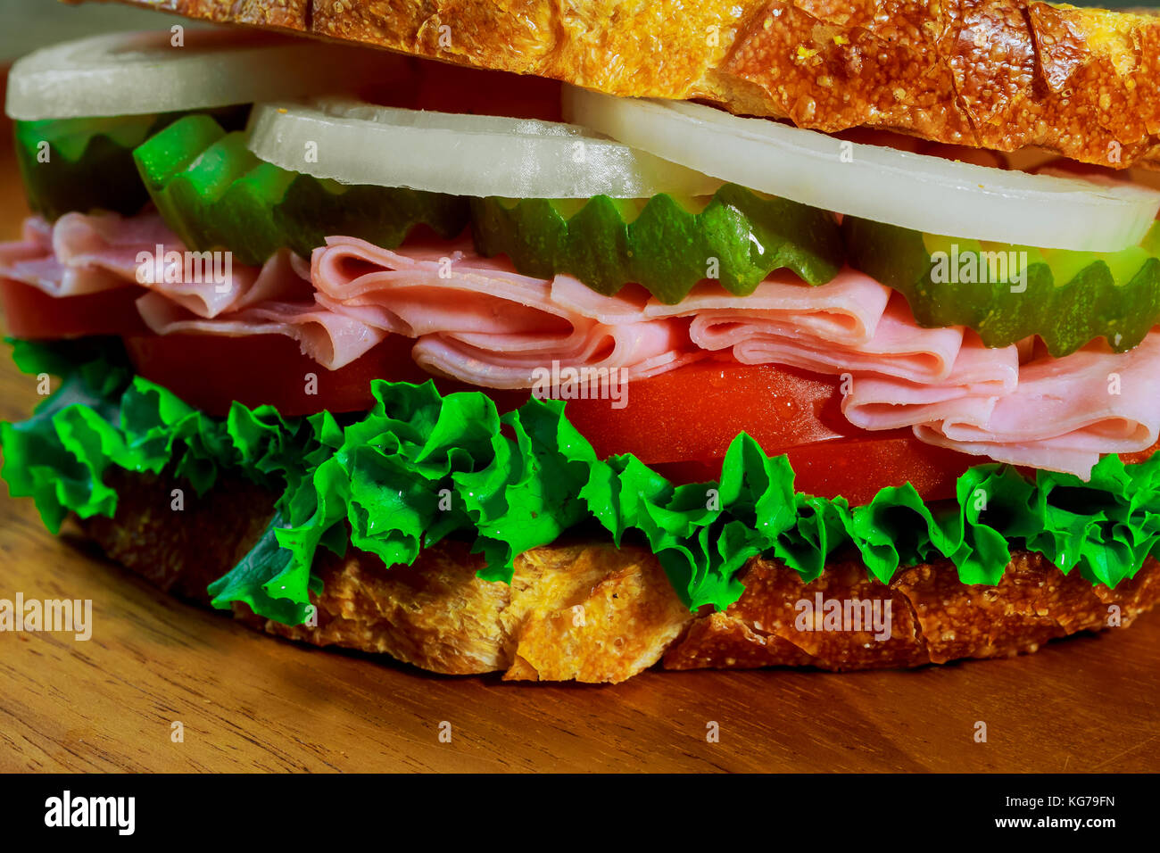 Ham sandwich with cheese sandwich with ham and tomatoes Stock Photo Alamy