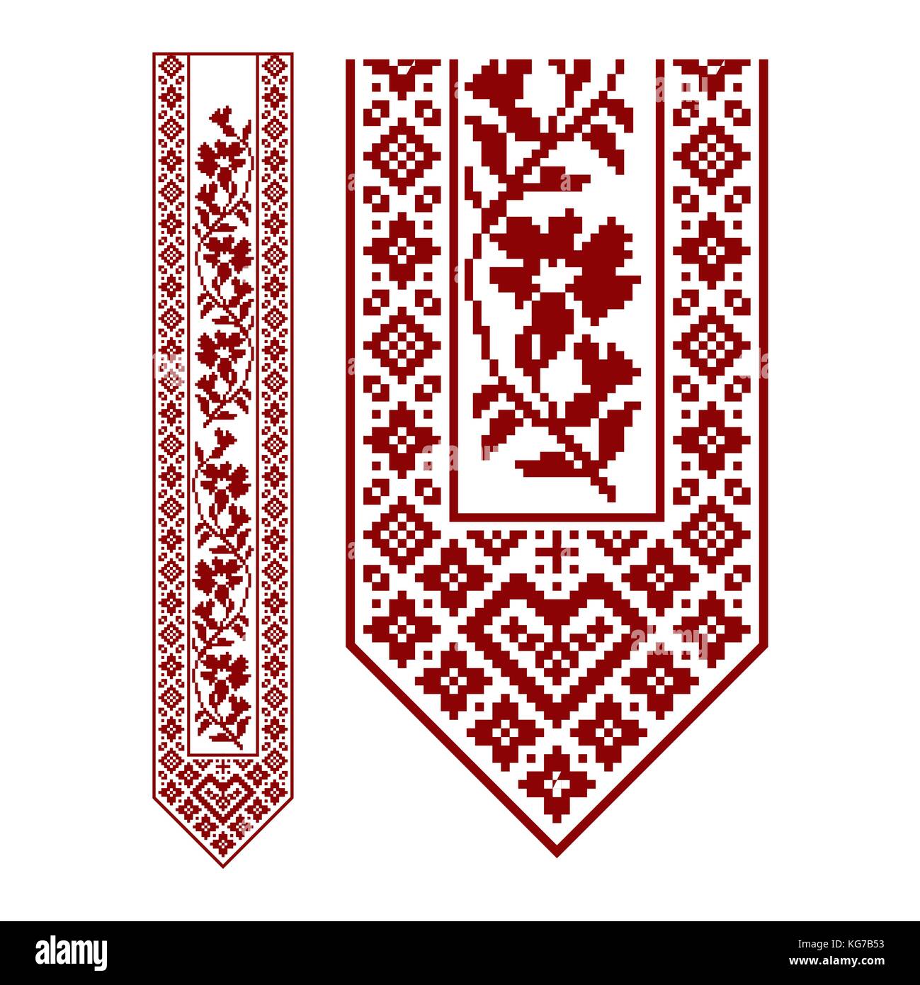 Traditional embroidery. Vector illustration of ethnic seamless