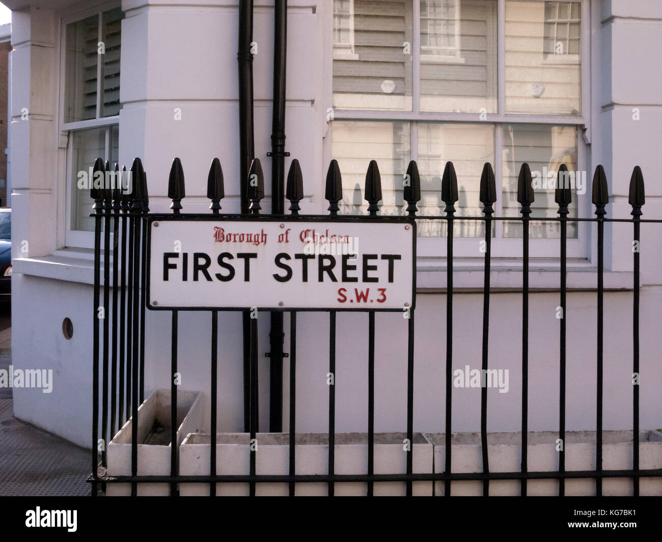 First Street, Chelsea, London Stock Photo