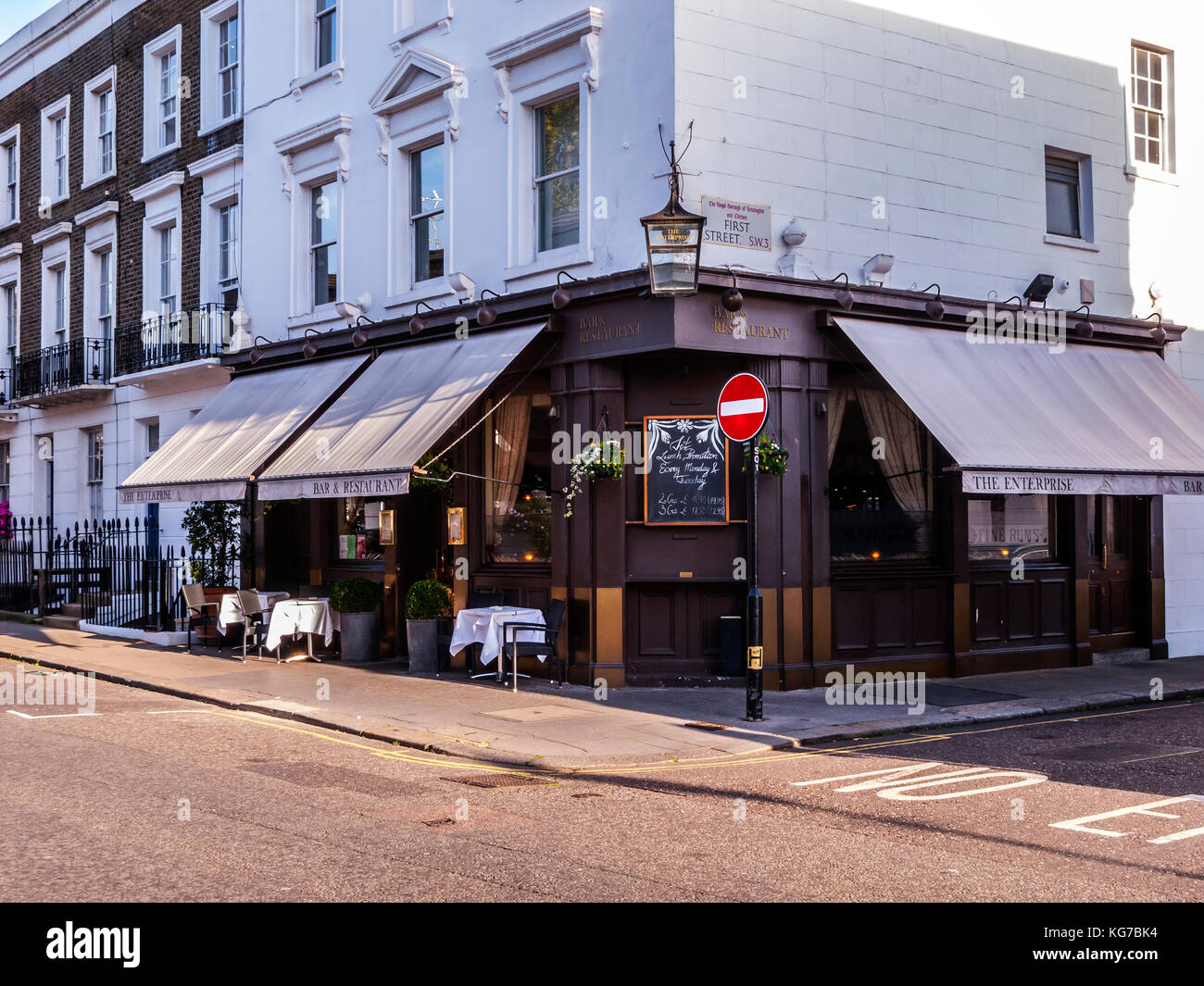 The Enterprise, Bar & Restaurant, Walton Street, London Stock Photo