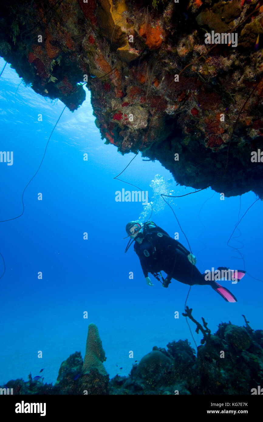 Cave Rock, Eleuthera, Bahama Islands Stock Photo - Alamy