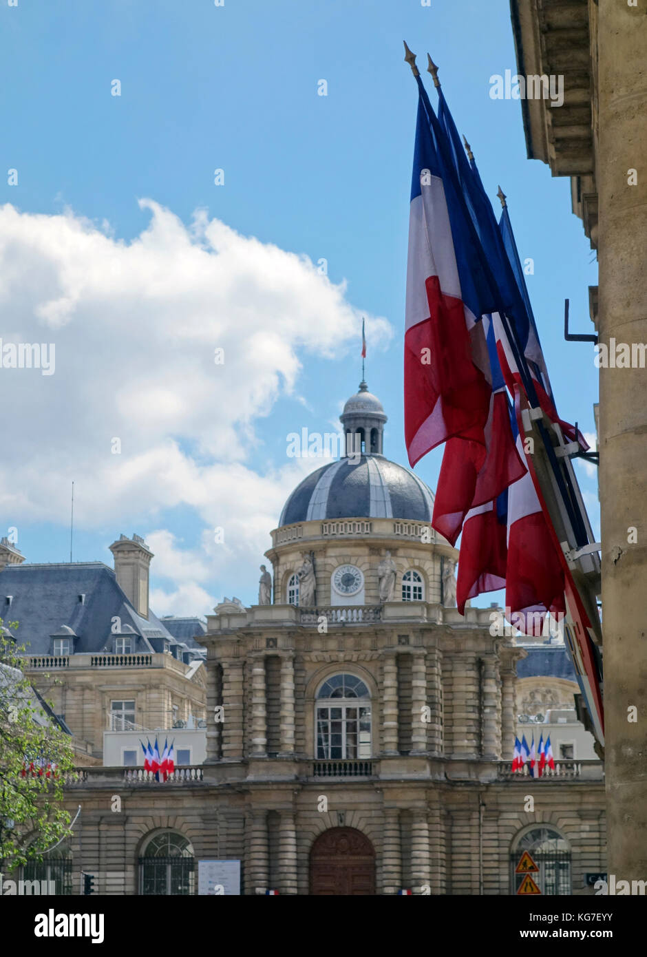 Hotel des Invalides and flags, Paris,spring, 2017 Stock Photo - Alamy