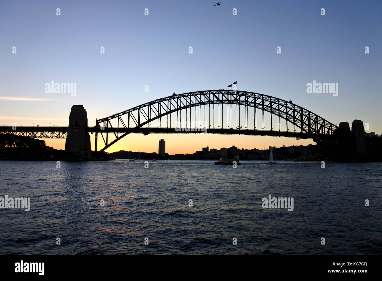 Sydney Harbour Bridge at Sunset Stock Photo - Alamy