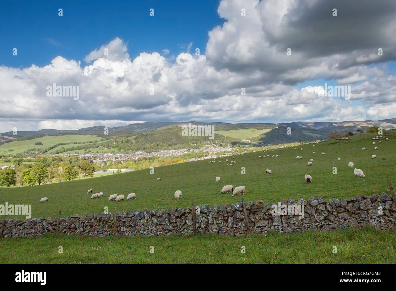 Peebles, in the Scottish Borders, sits in the Tweed Valley twenty miles