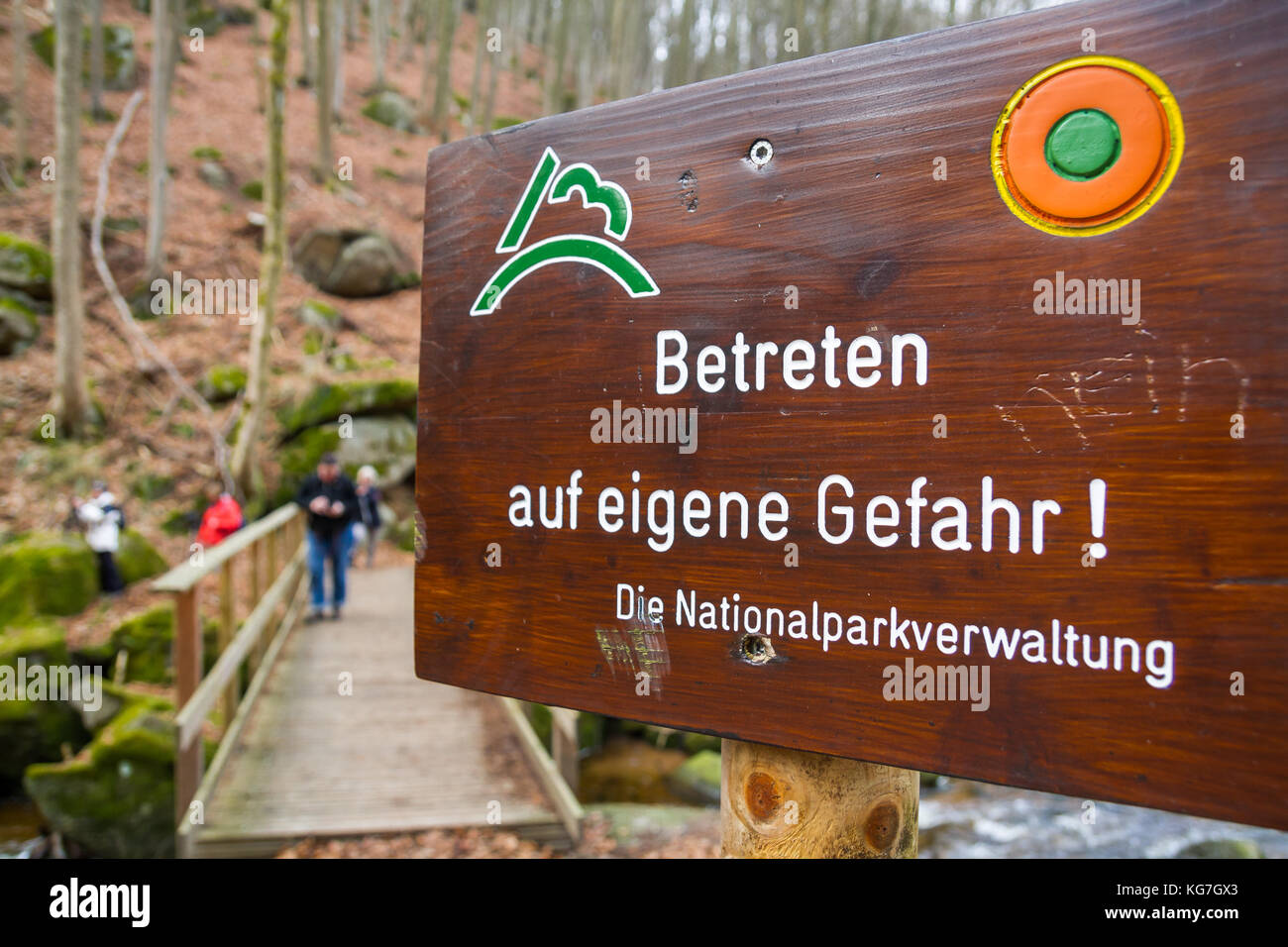 Nationalpark Harz Ilsetal Stock Photo