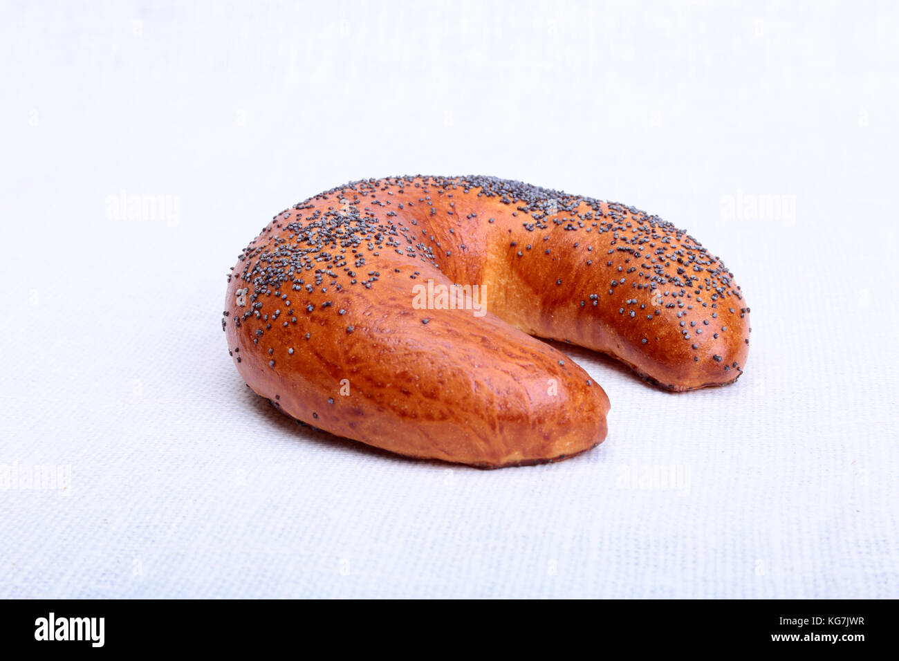 Assorted fresh breads isolated on a white background Stock Photo - Alamy