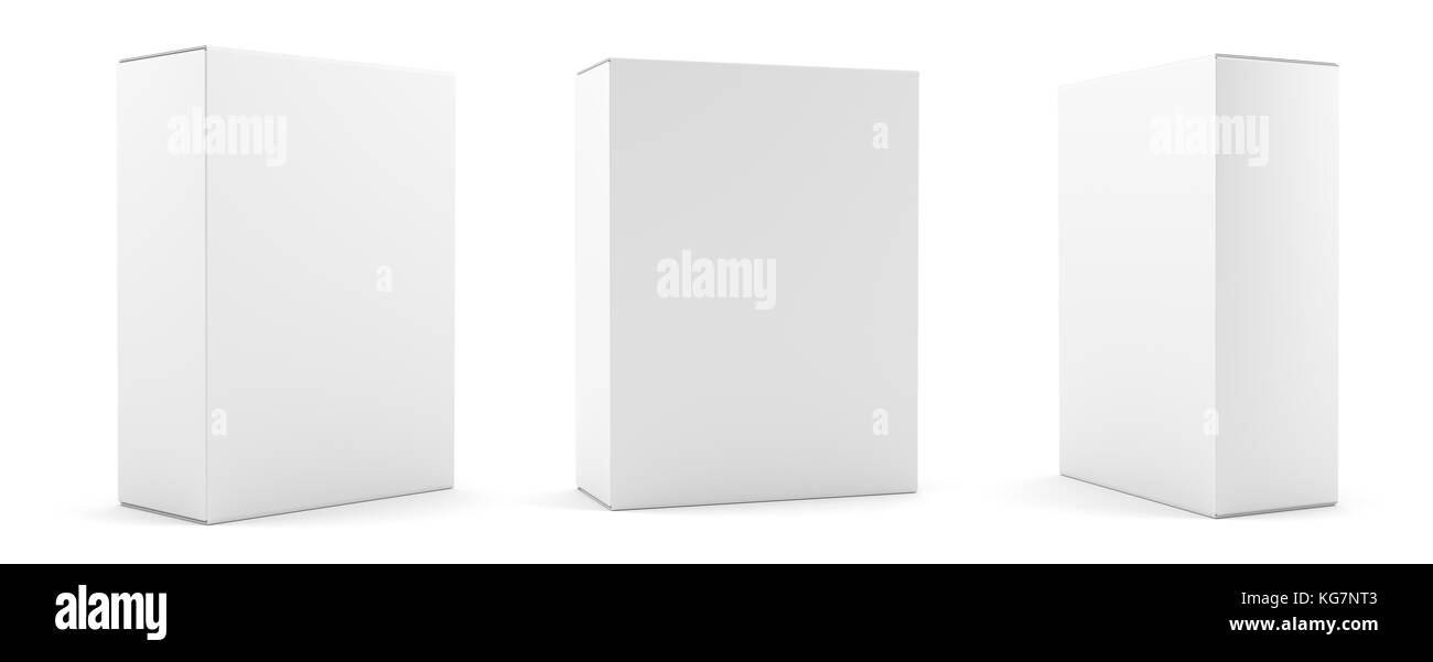 Blank package Box set Stock Photo Alamy