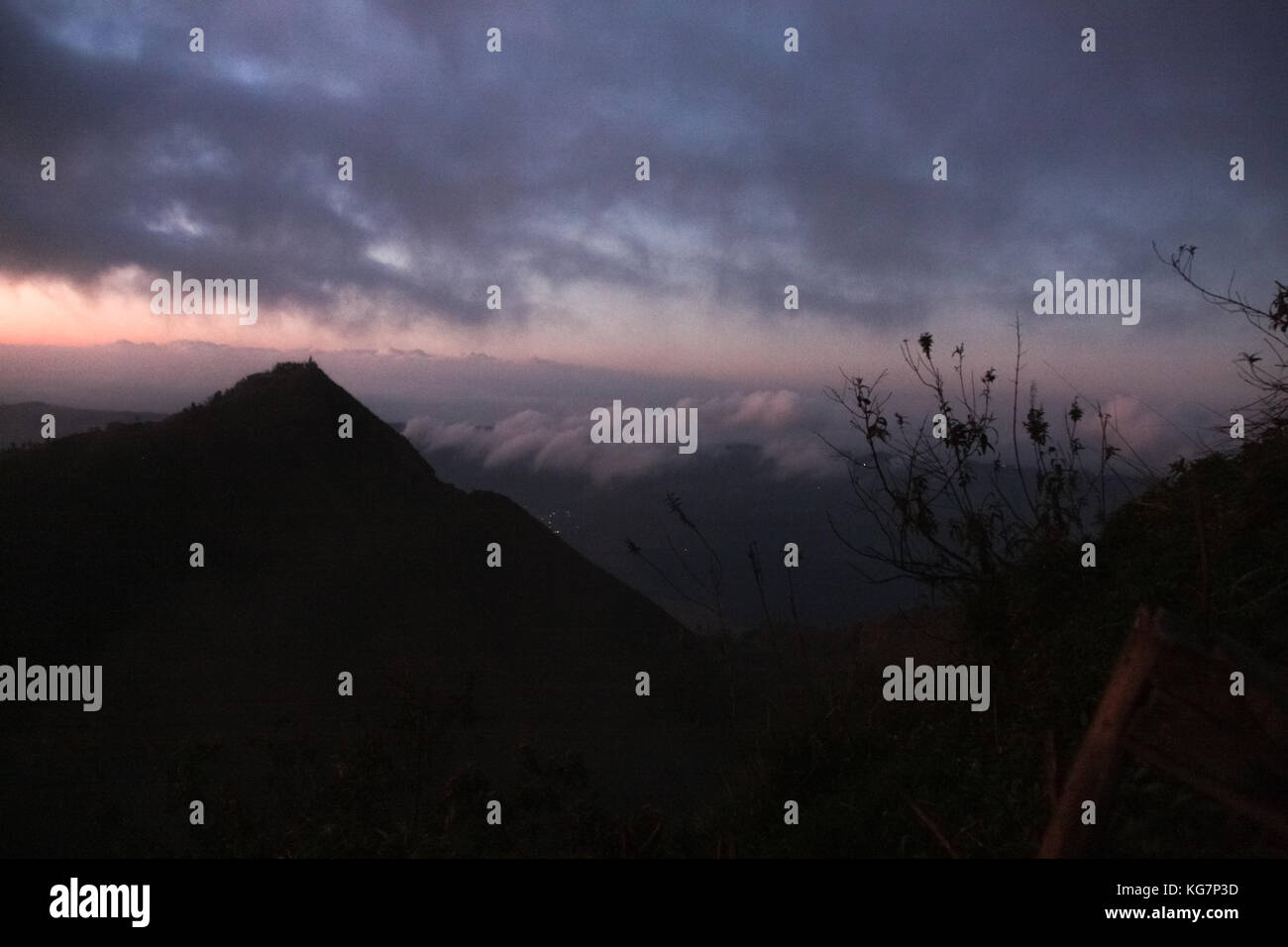 Sunrise seen from Mount Batur - Bali - Indonesia Stock Photo - Alamy
