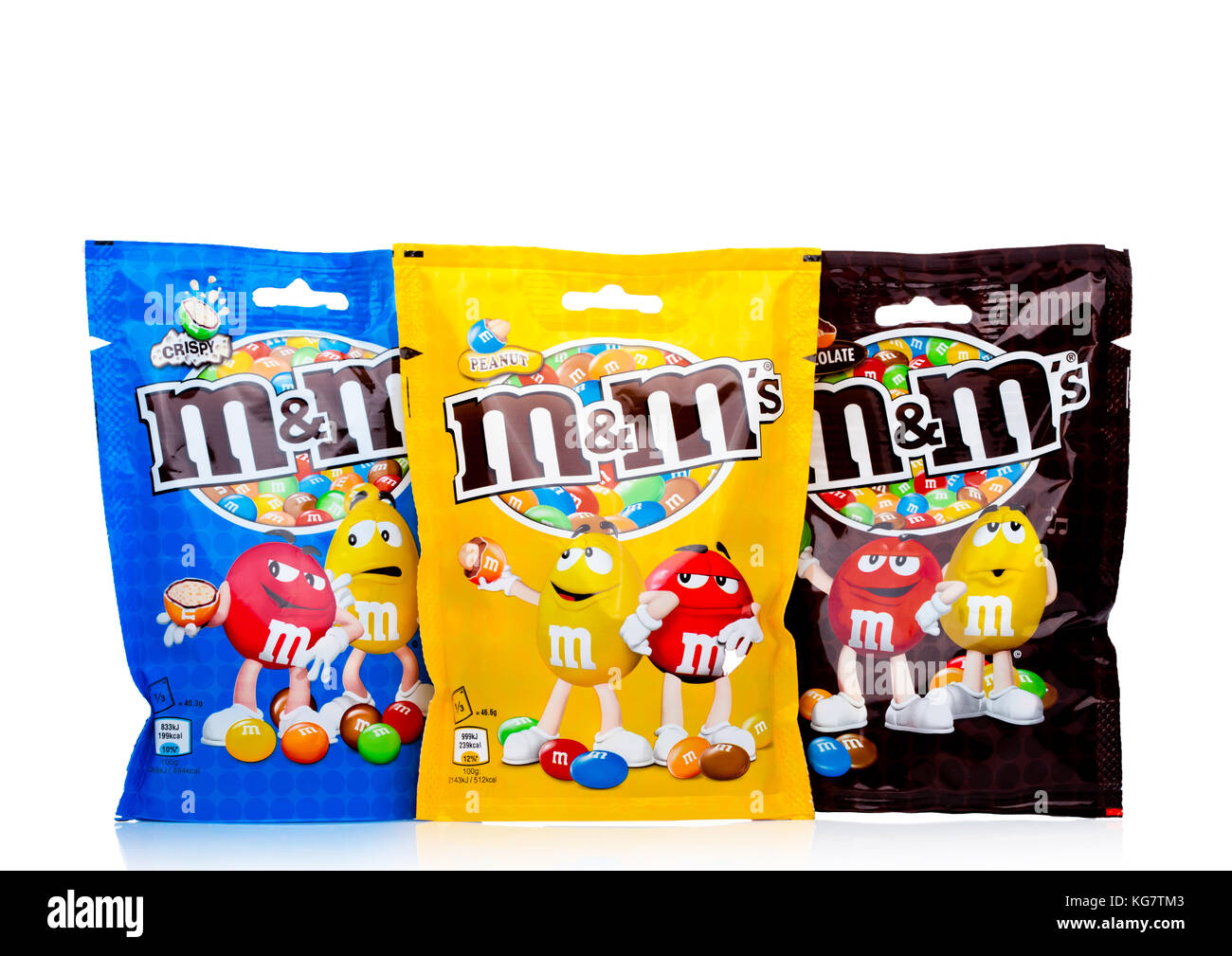 LONDON, UK - NOVEMBER 03, 2017: M&M's Chocolate candies on white  background, produced by Mars, Incorporated Stock Photo - Alamy