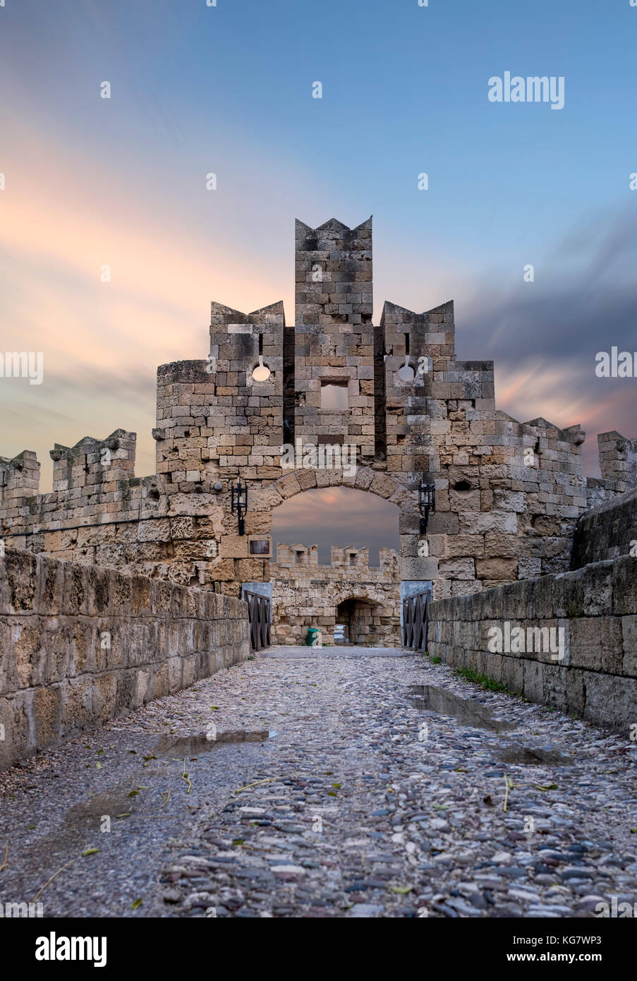 The old medieval town of Rhodes in Greece Stock Photo - Alamy