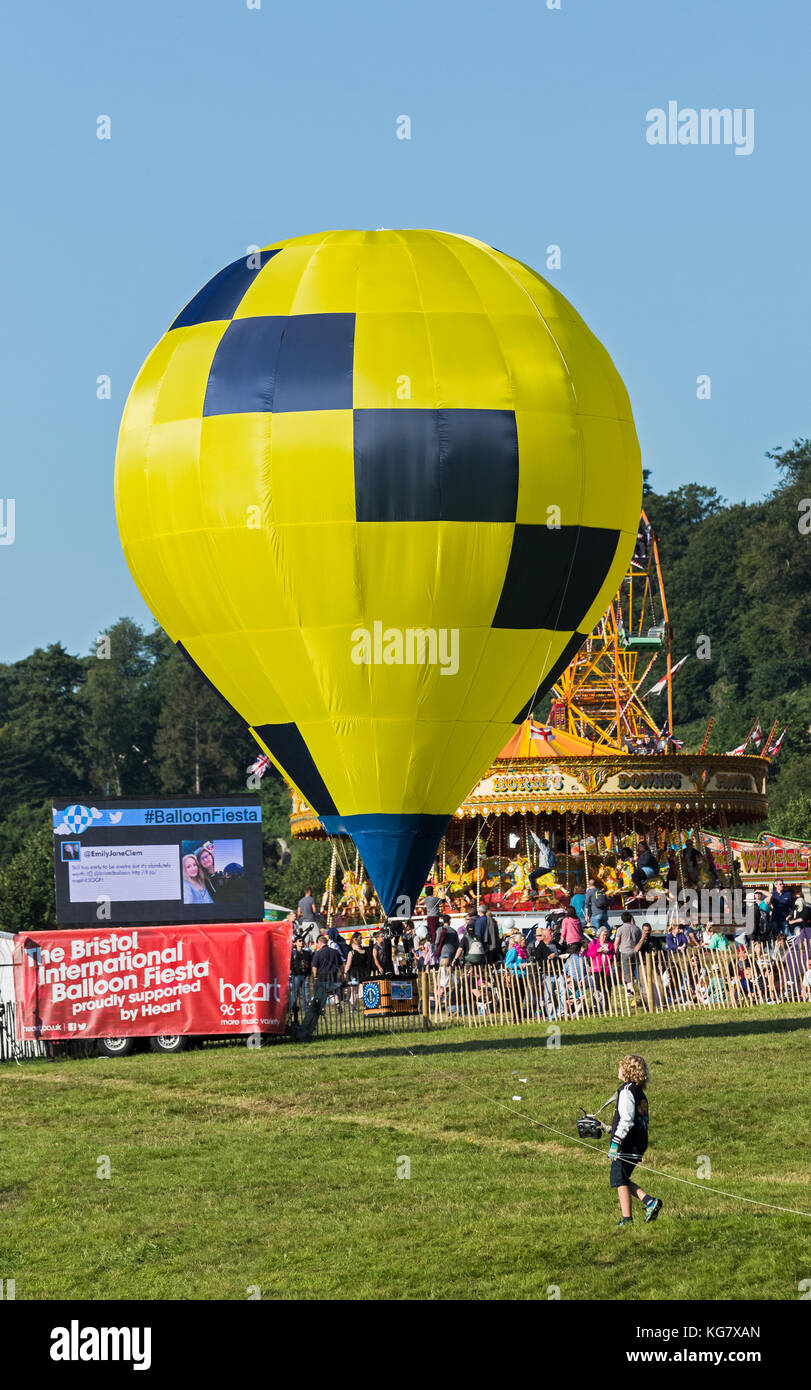 Bristol Balloon Fiesta, Ashton Court Estate, Bristol UK Stock Photo Alamy