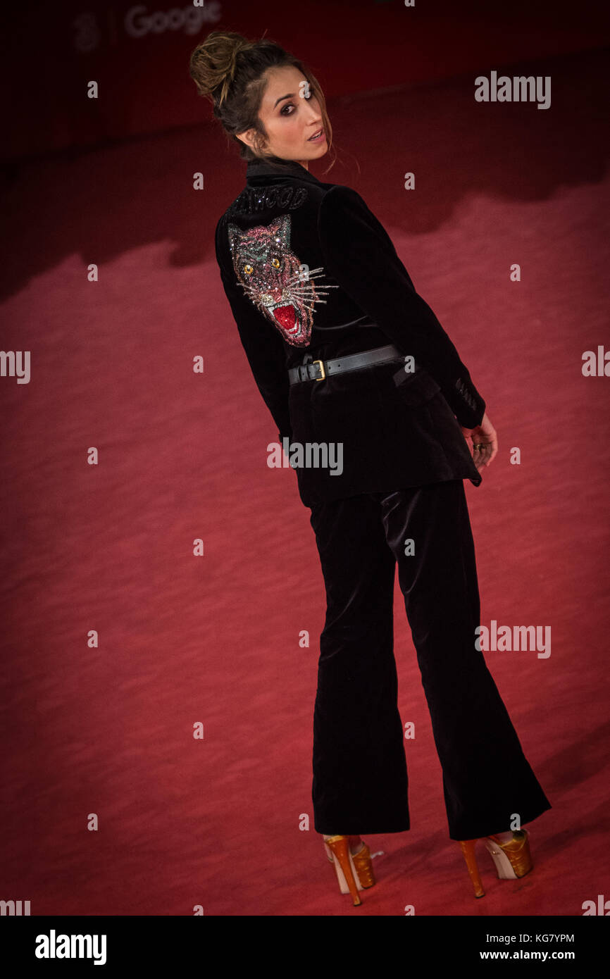 Rome, Italy. 04th Nov, 2017. Silvia D'Amico walks a red carpet for 'The