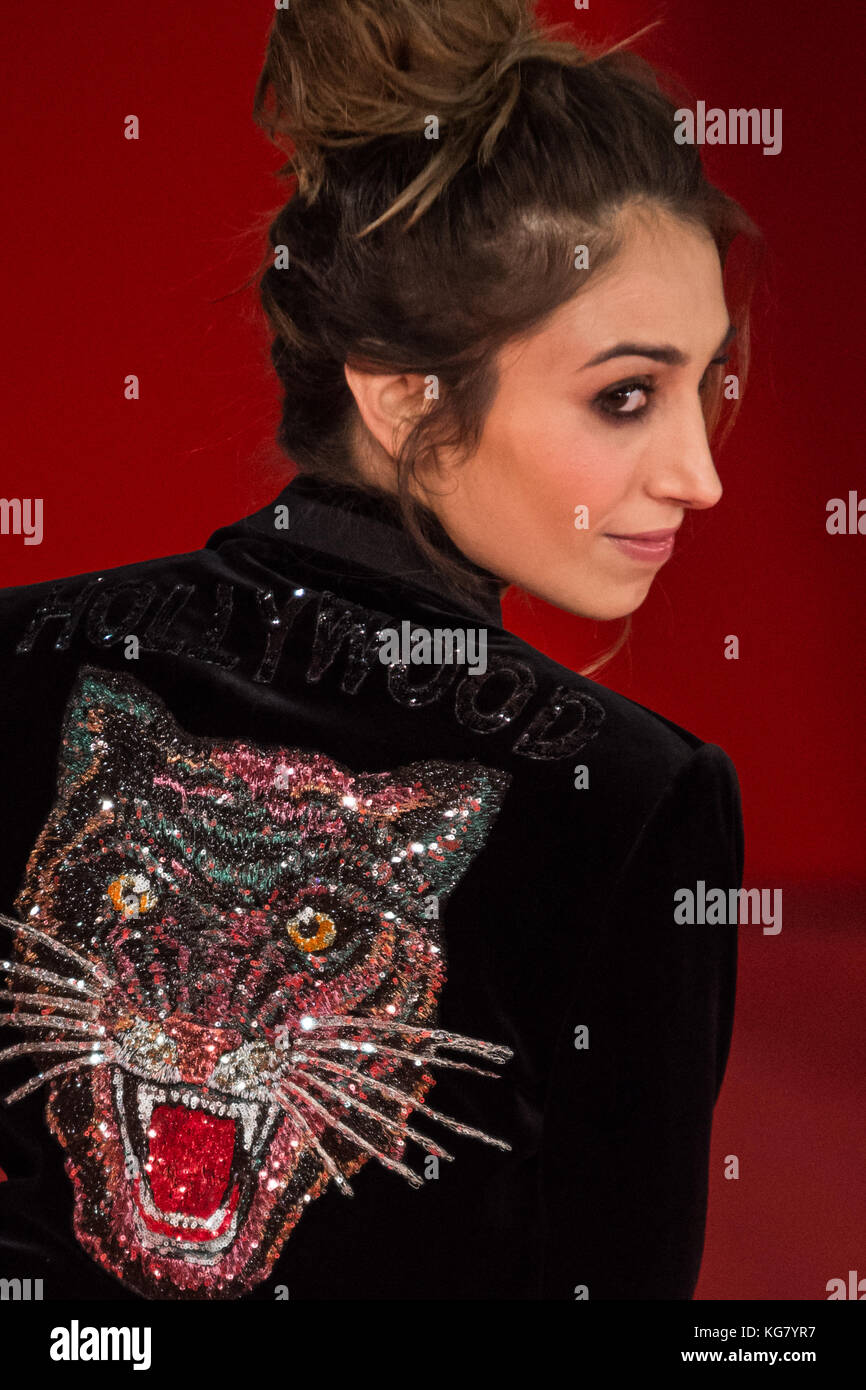 Rome, Italy. 04th Nov, 2017. Silvia D'Amico walks a red carpet for 'The