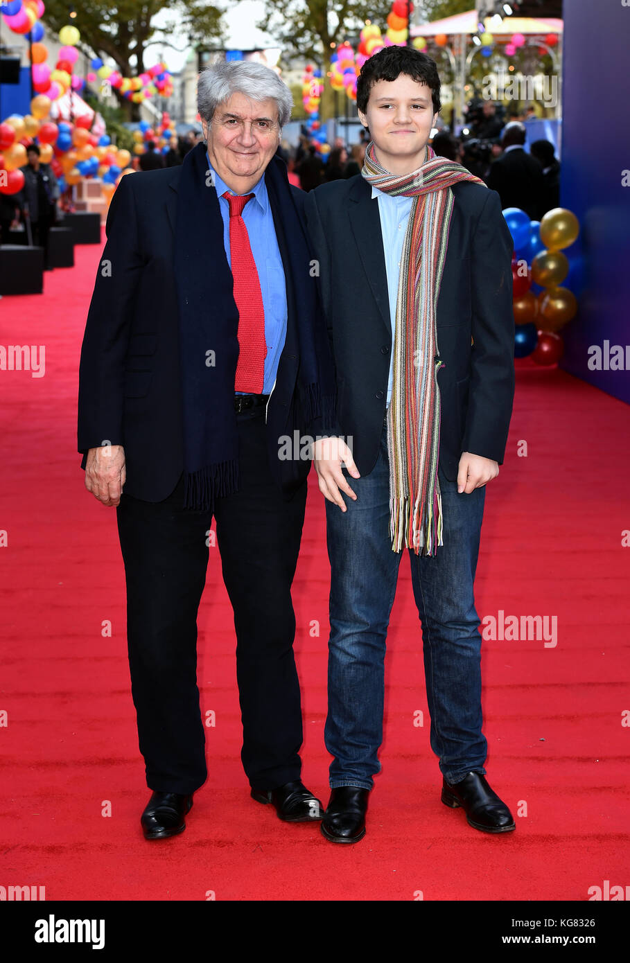 Tom Conti and his grandson attending the Paddington 2 Premiere at BFI ...
