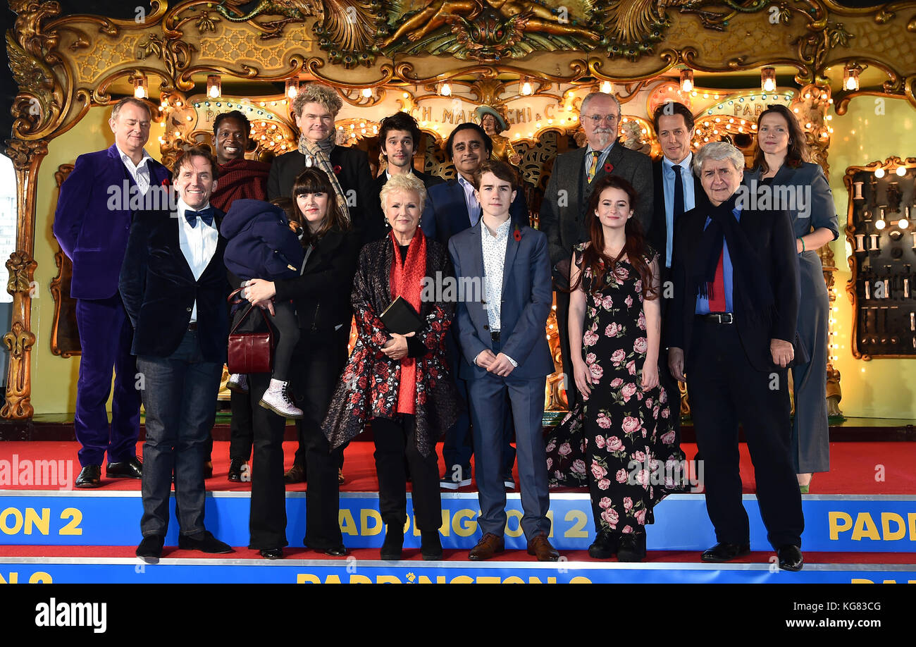 Padding 2 Cast A group picture of the cast members attending the Paddington 2 Premiere ...