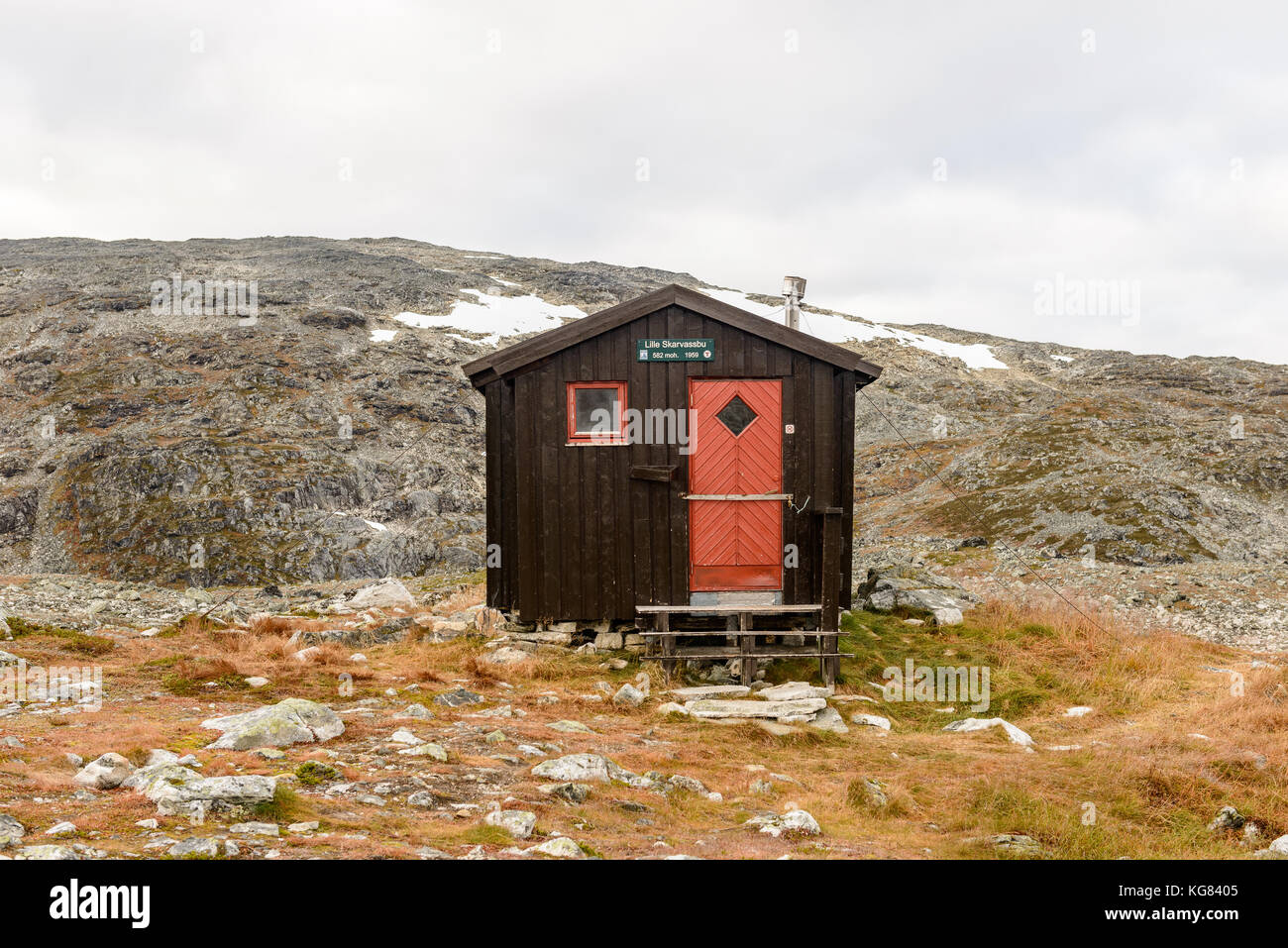 One Of The Cabins At Skarvassbu The Cabins Are Used By Hikers