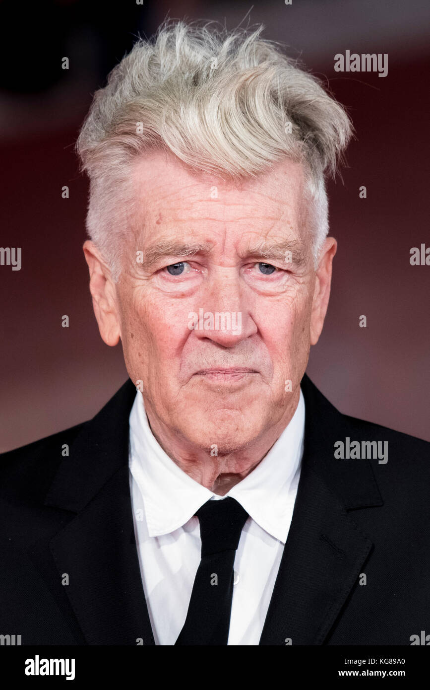 italyUS director David Lynch during the red carpet at the 12th annual Rome Film Festival, in Rome, Italy, 04 November 2017. The film festival runs from 26 October to 05 November. Stock Photo