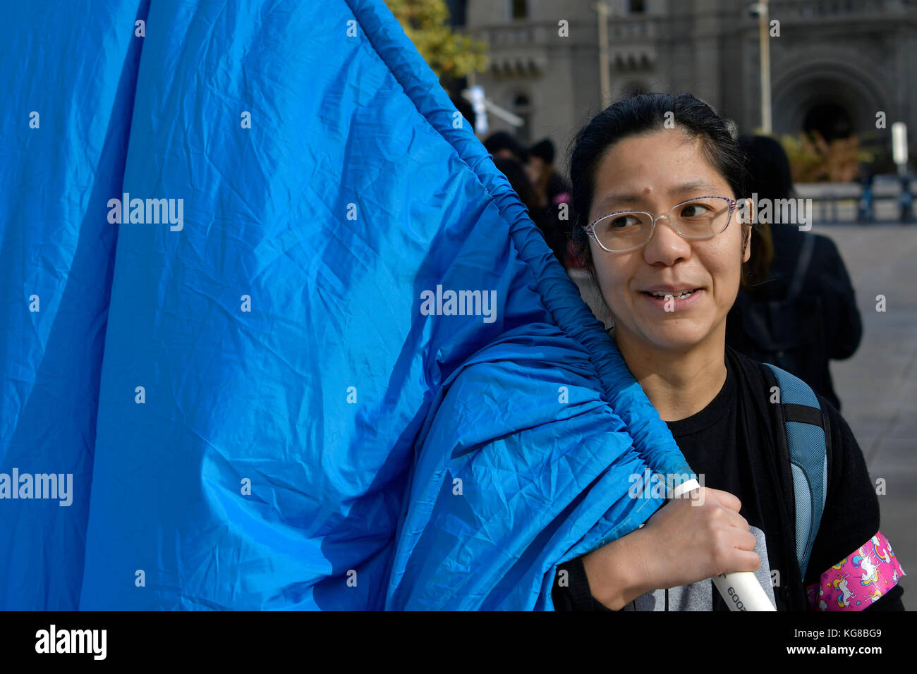 Philadelphia, United States. 04th Nov, 2017. Protestors take the Center City streets during a Refuse Fascism march protesting the Trump/Pence administration, on November 4, 2017, in Philadelphia, PA. Credit: Bastiaan Slabbers/Alamy Live News Stock Photo