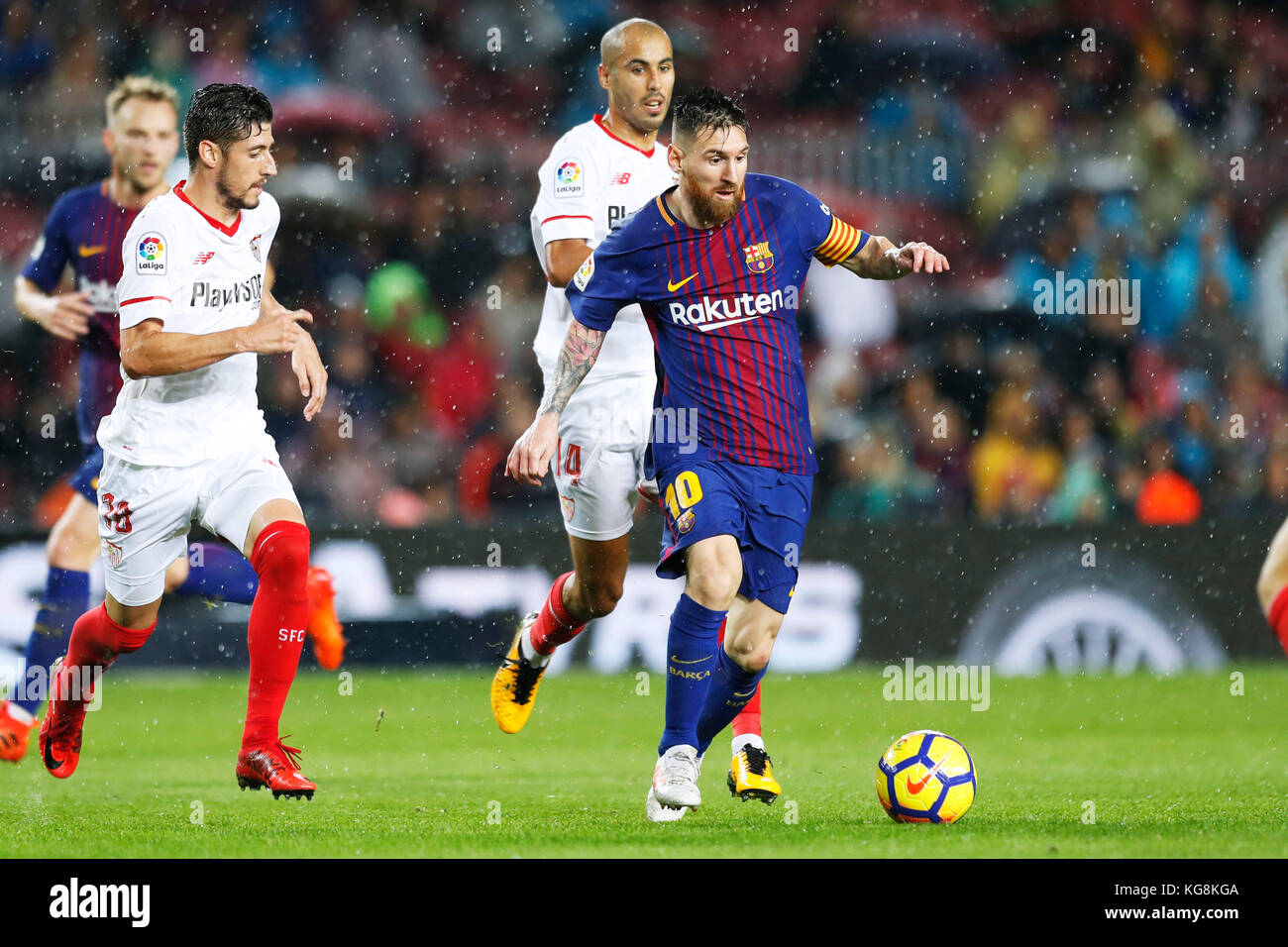 Barcelona, Spain. Credit: D. 4th Nov, 2017. Lionel Messi (Barcelona