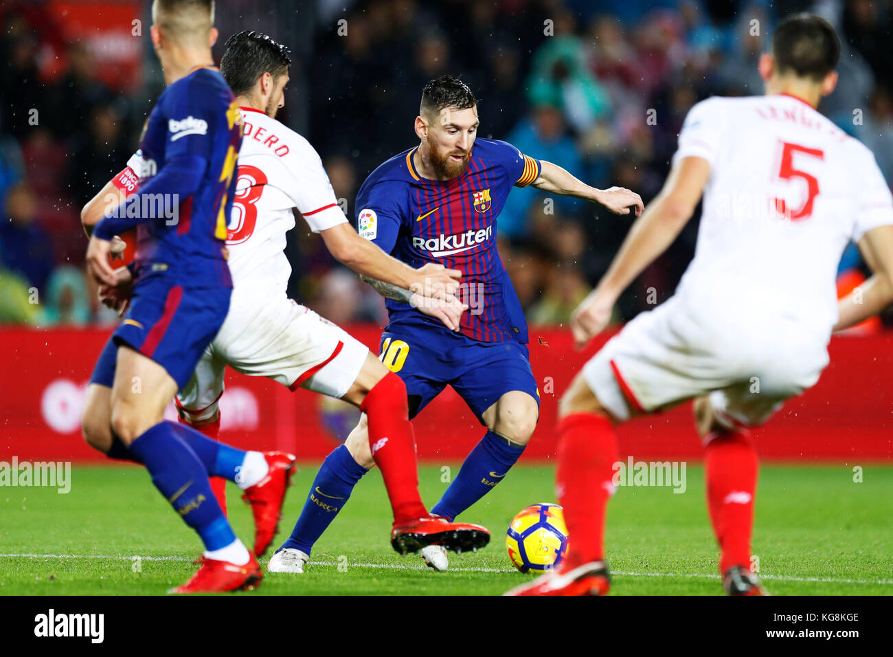 Barcelona, Spain. Credit: D. 4th Nov, 2017. Lionel Messi (Barcelona