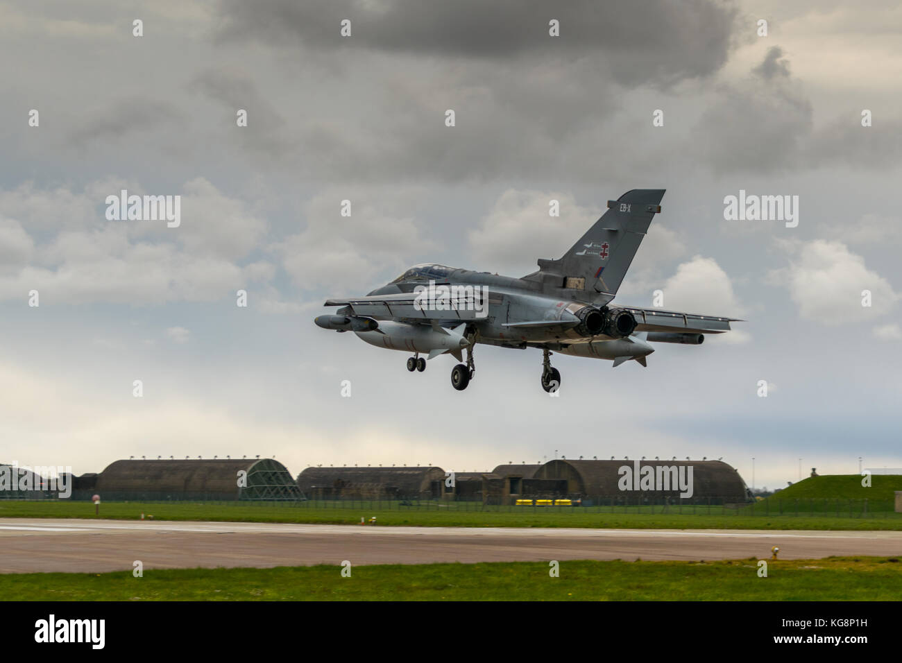 41(R) sqdn coming in to land at RAF Coningsby Stock Photo