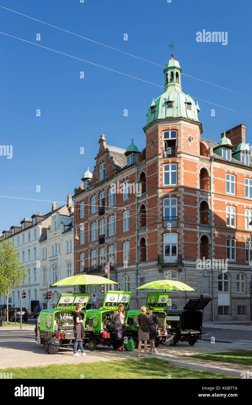 Mobil coffee scooters, Copenhagen, Denmark Stock Photo