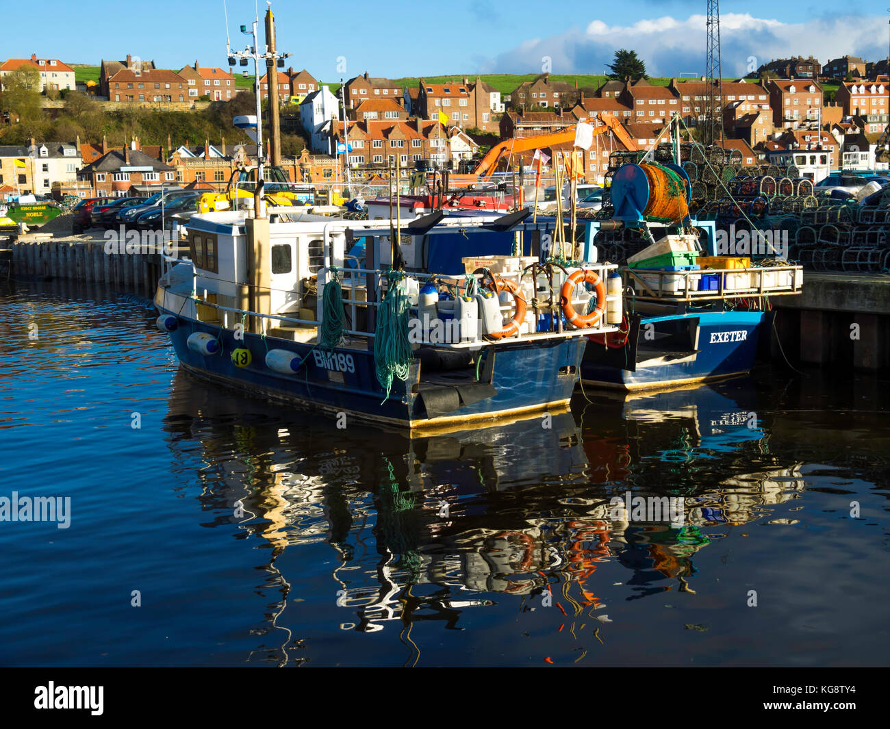 Whitby commercial fishing boat hi-res stock photography and images
