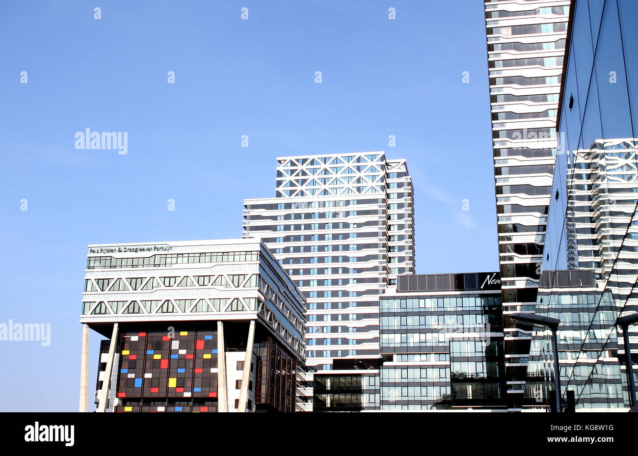 Highrise New Babylon Office Complex next to The Hague Central Station. The  Netherlands Stock Photo - Alamy