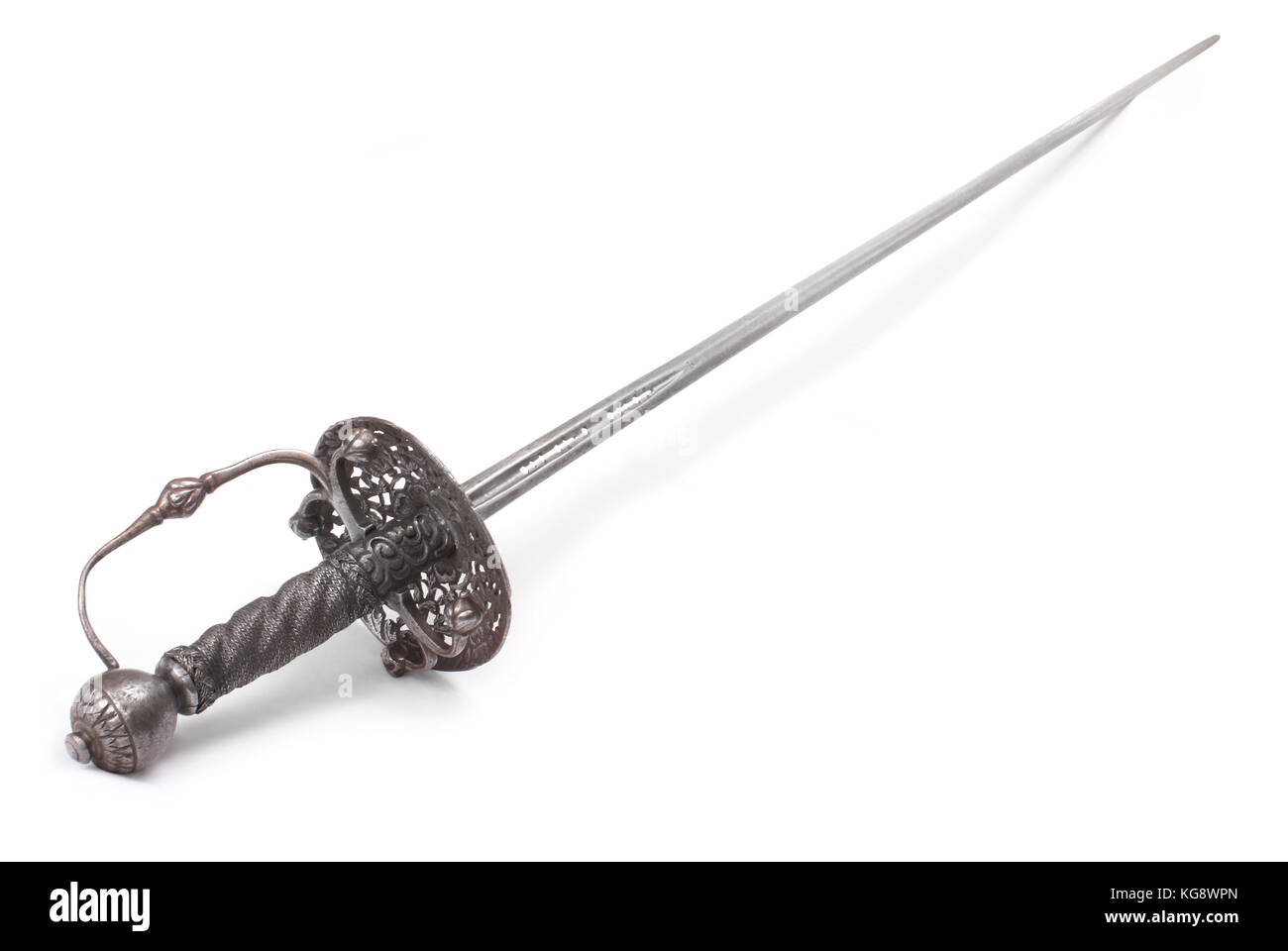 Sword (rapier) of French noble with Spainish blade. France, 18 century Stock Photo