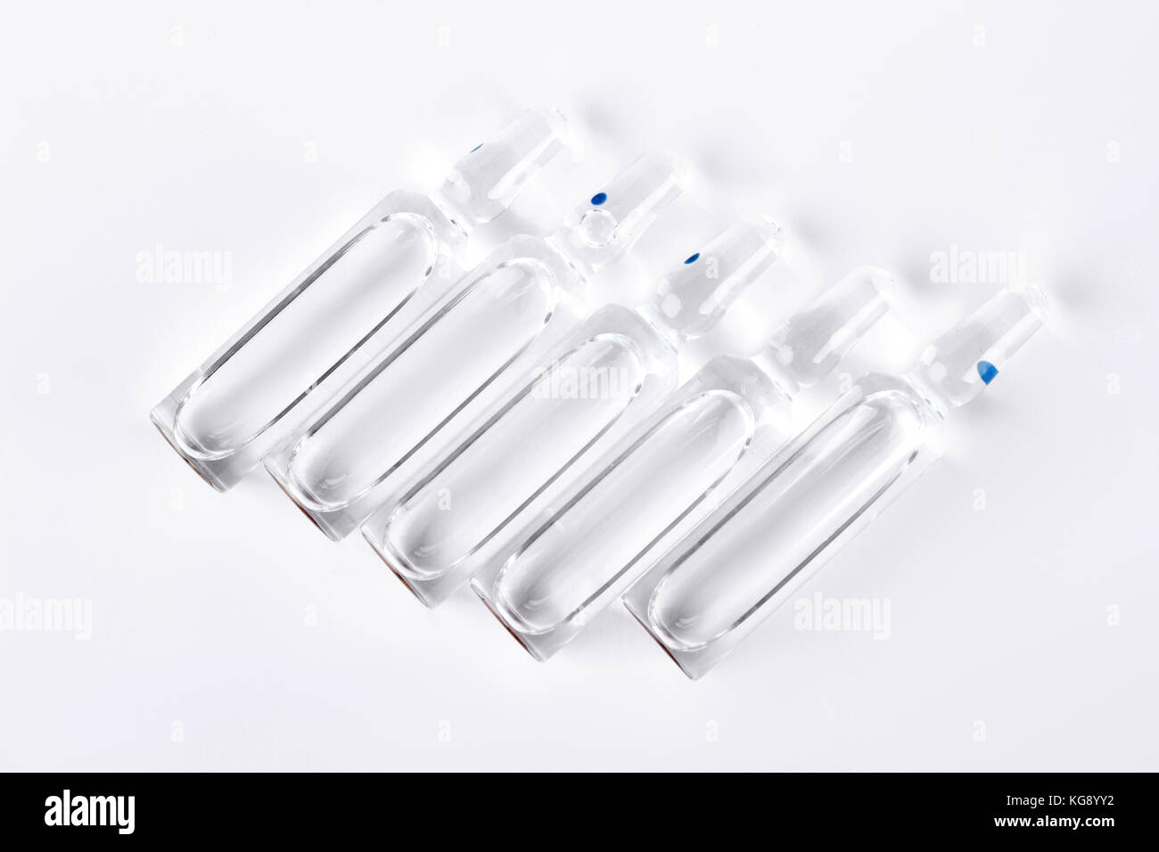 Raw of ampoules with liquid for injection Stock Photo Alamy