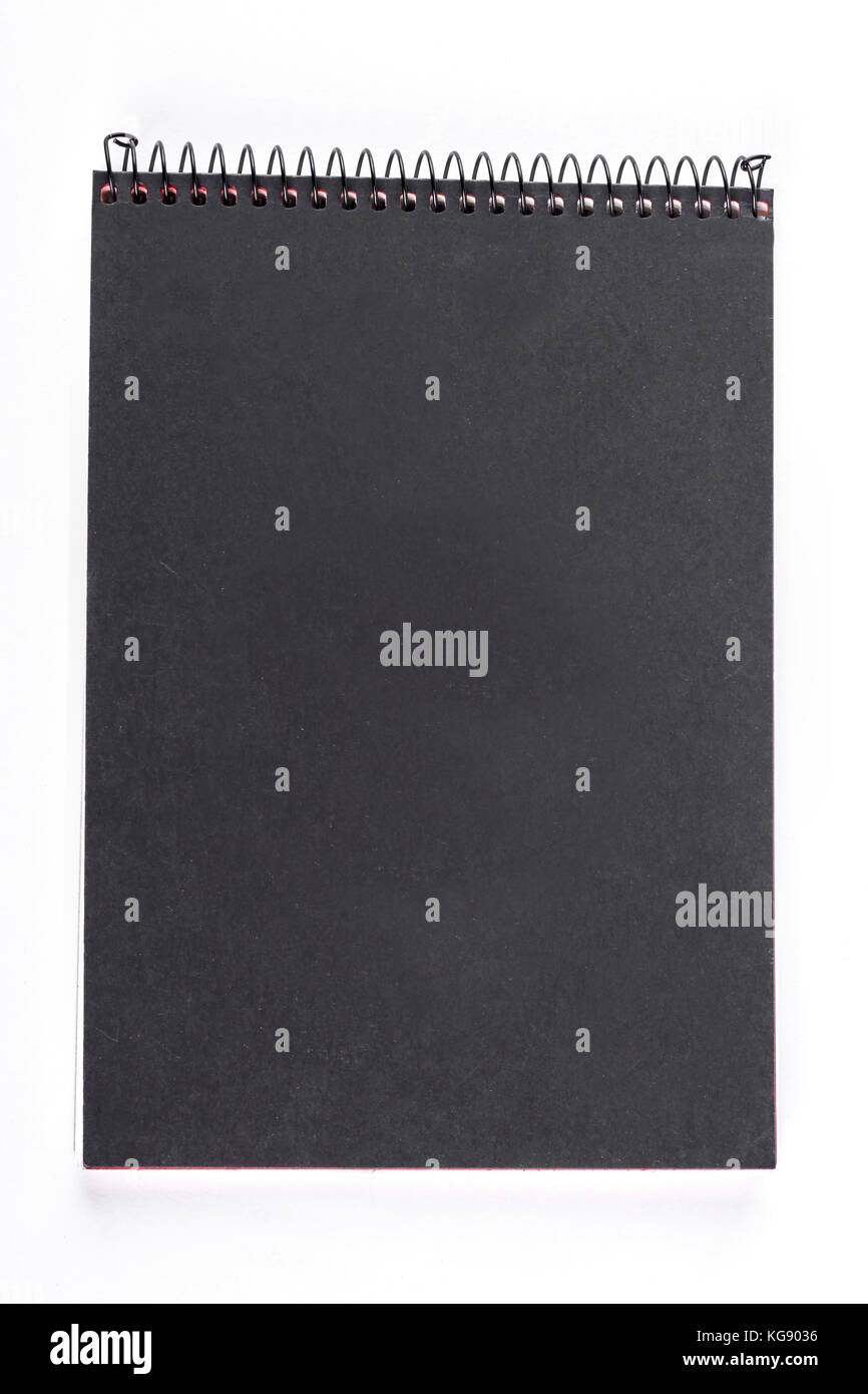 Binder notepad with black cover Stock Photo Alamy