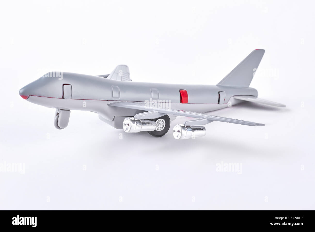 Plastic toy passenger jet plane Stock Photo Alamy