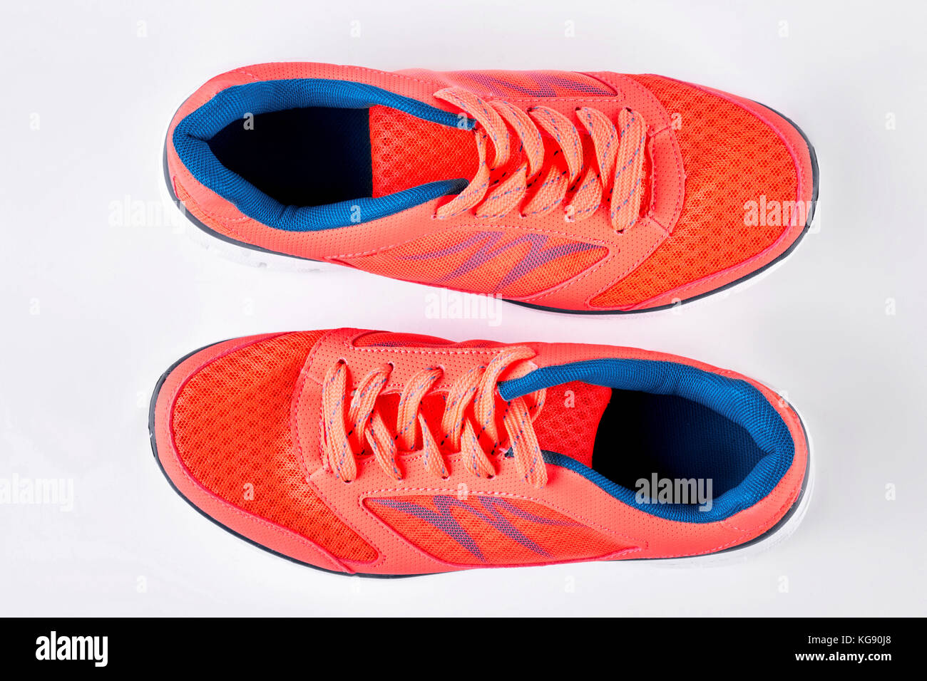 Modern sport trainers, top view Stock Photo - Alamy