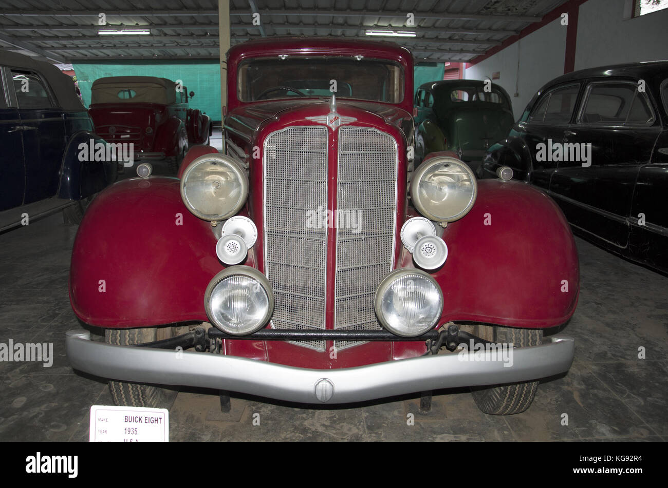 Buick Eight (Year 1935),  USA. Auto world vintage car museum, Ahmedabad, Gujarat, India Stock Photo