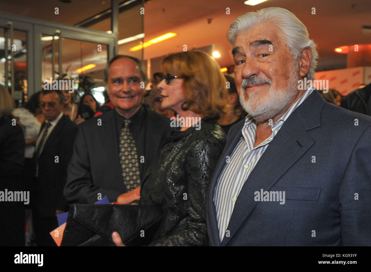 left to right: Director Michael Verhoeven, Actress Senta Berger, Actor Mario Adorf. Seen at the Opening of the Munich Filmfest 2009 Stock Photo