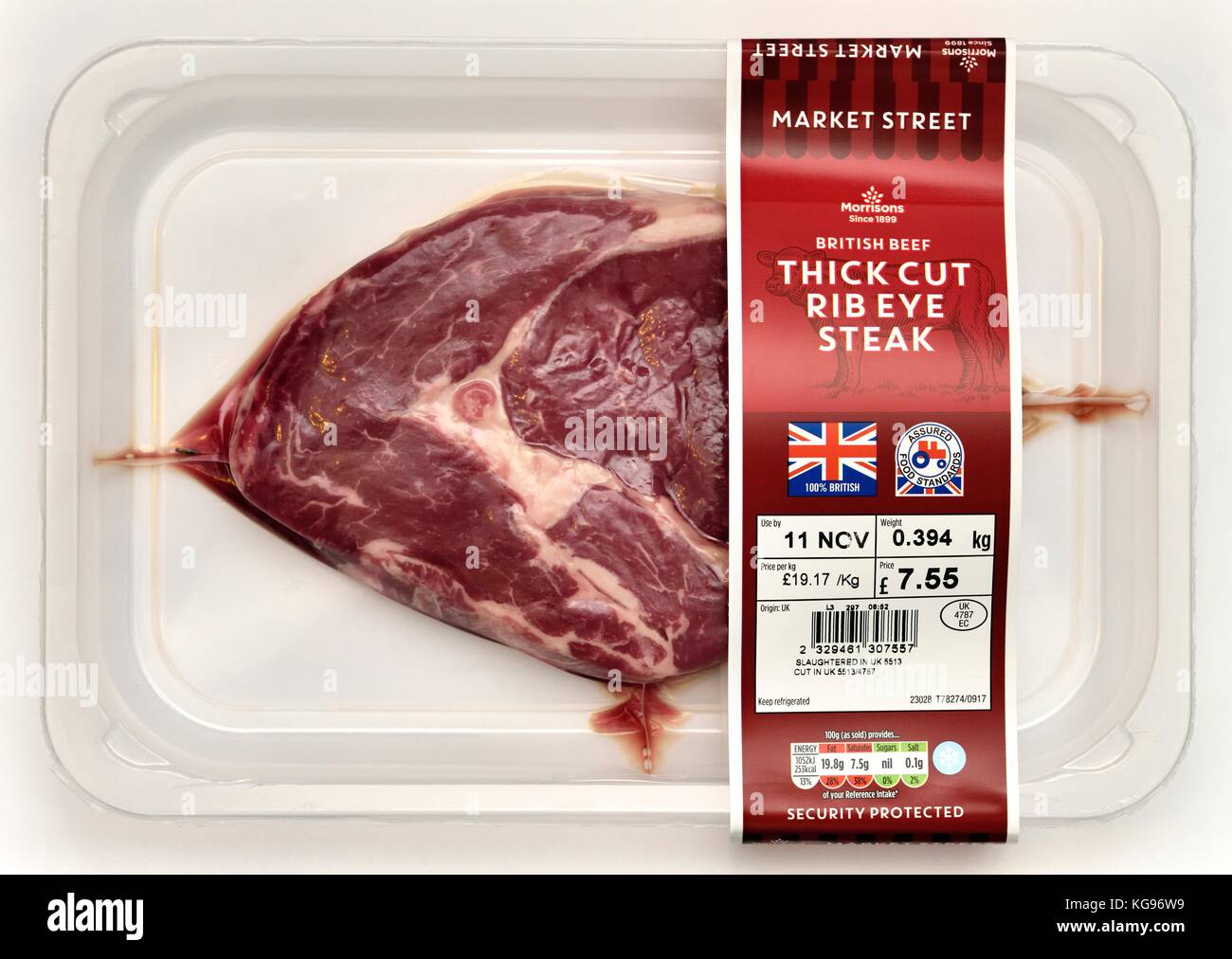 Thick cut rib eye steak Stock Photo Alamy