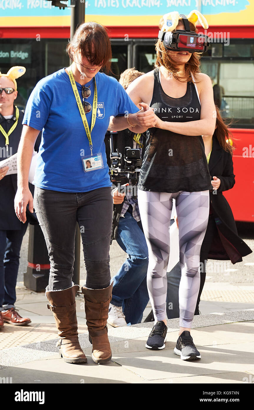 Stars take part in sight loss challenge, finding their way through some