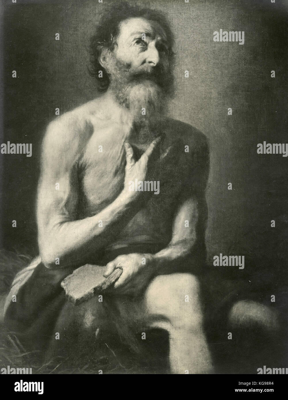 Job, painting by Murillo Stock Photo Alamy