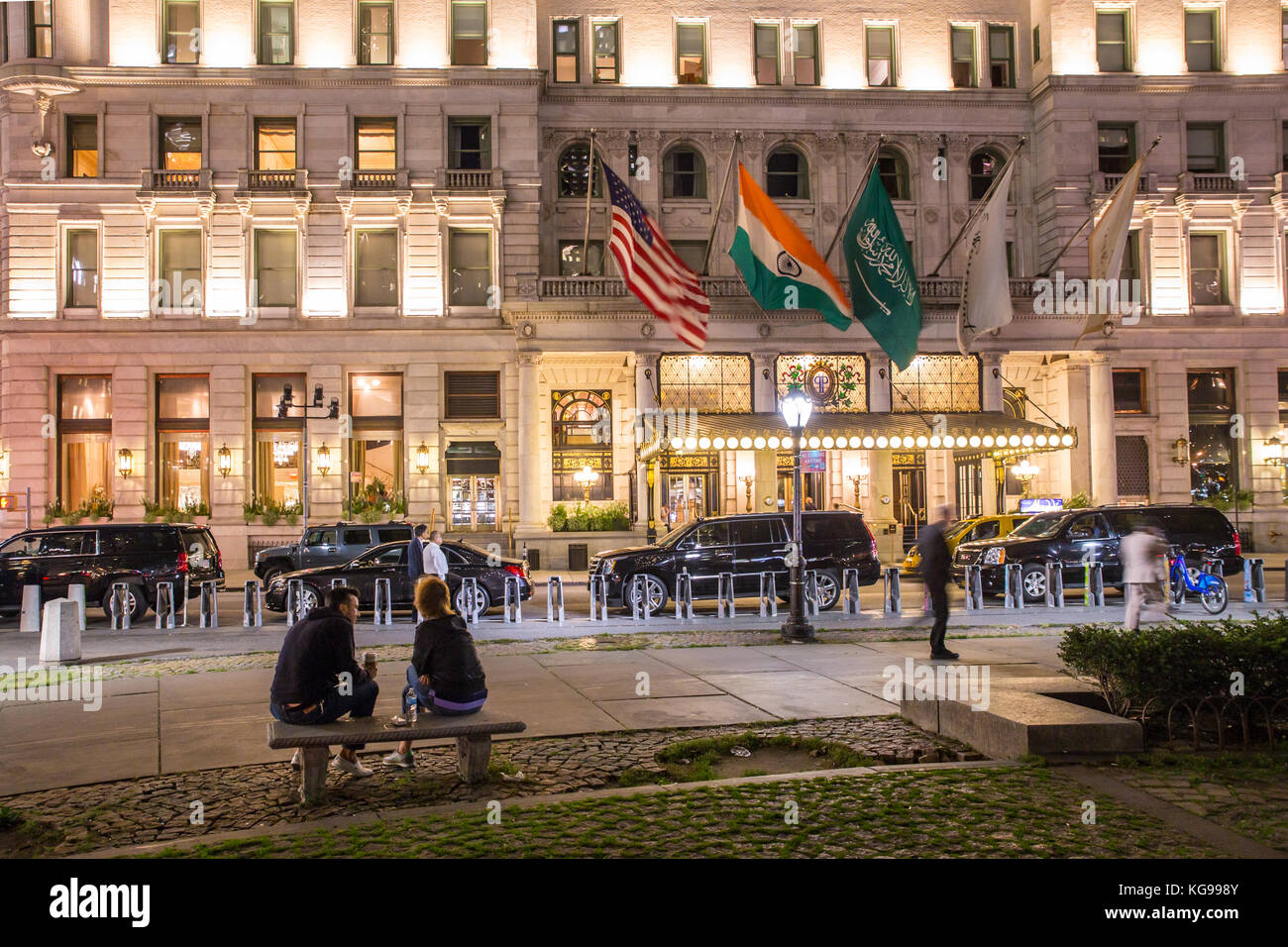 NEW YORK CITY SEPTEMBER 28, 2017 View of The Plaza luxury hotel on
