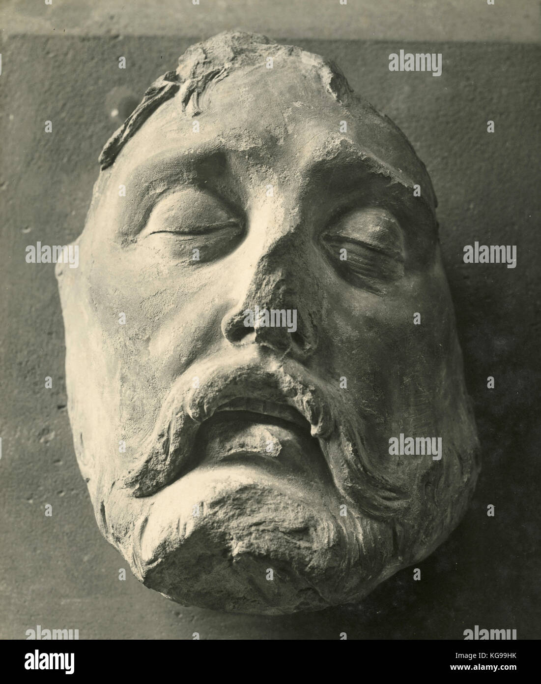 Mask of Henry II king of France, by Francois Clouet Stock Photo