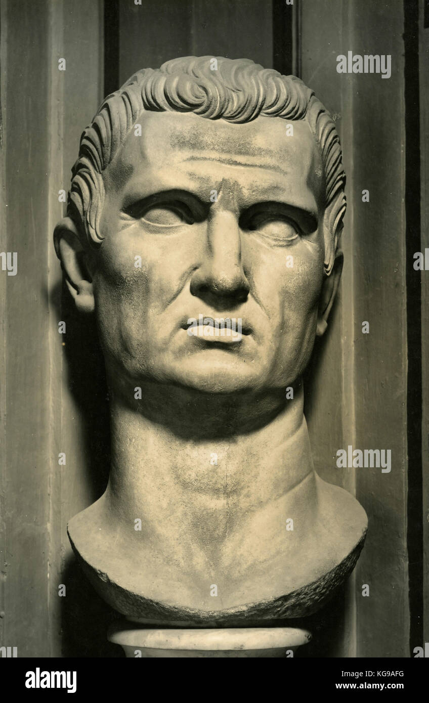 Marble head statue of Agrippa Stock Photo Alamy