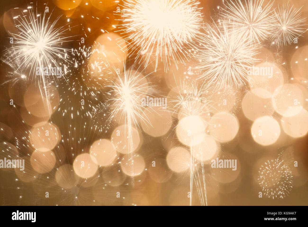 Abstract holiday background with fireworks Stock Photo - Alamy