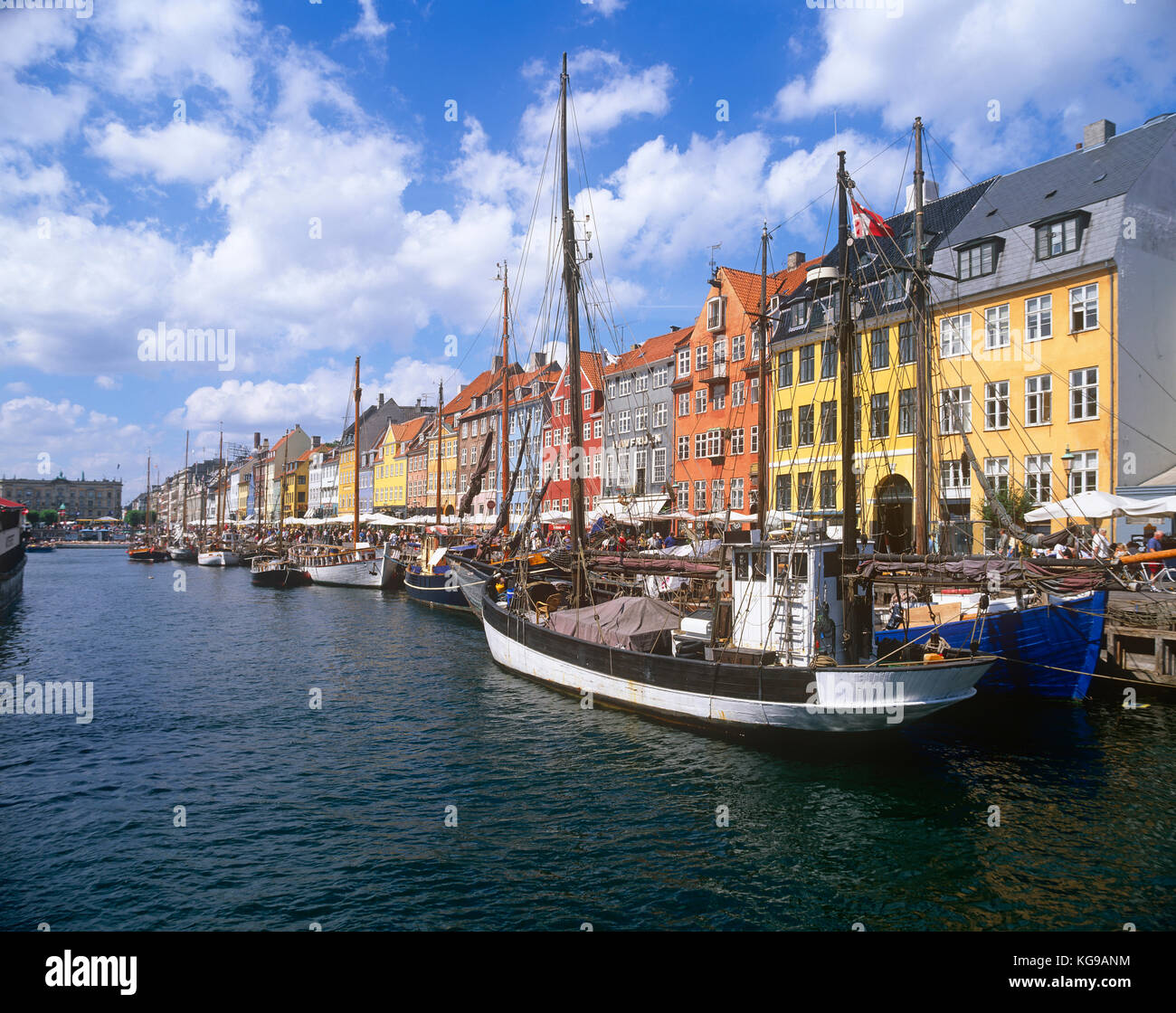 Nyhavn Canal, Copenhagen, Denmark Stock Photo