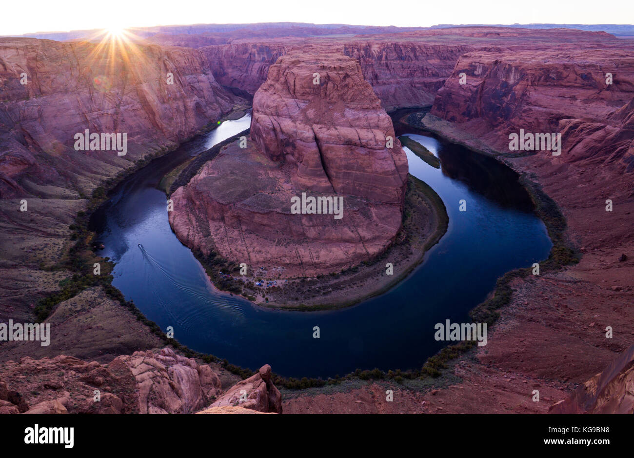 Horseshoe Bend located in Page, Arizona is visited by many tourists and